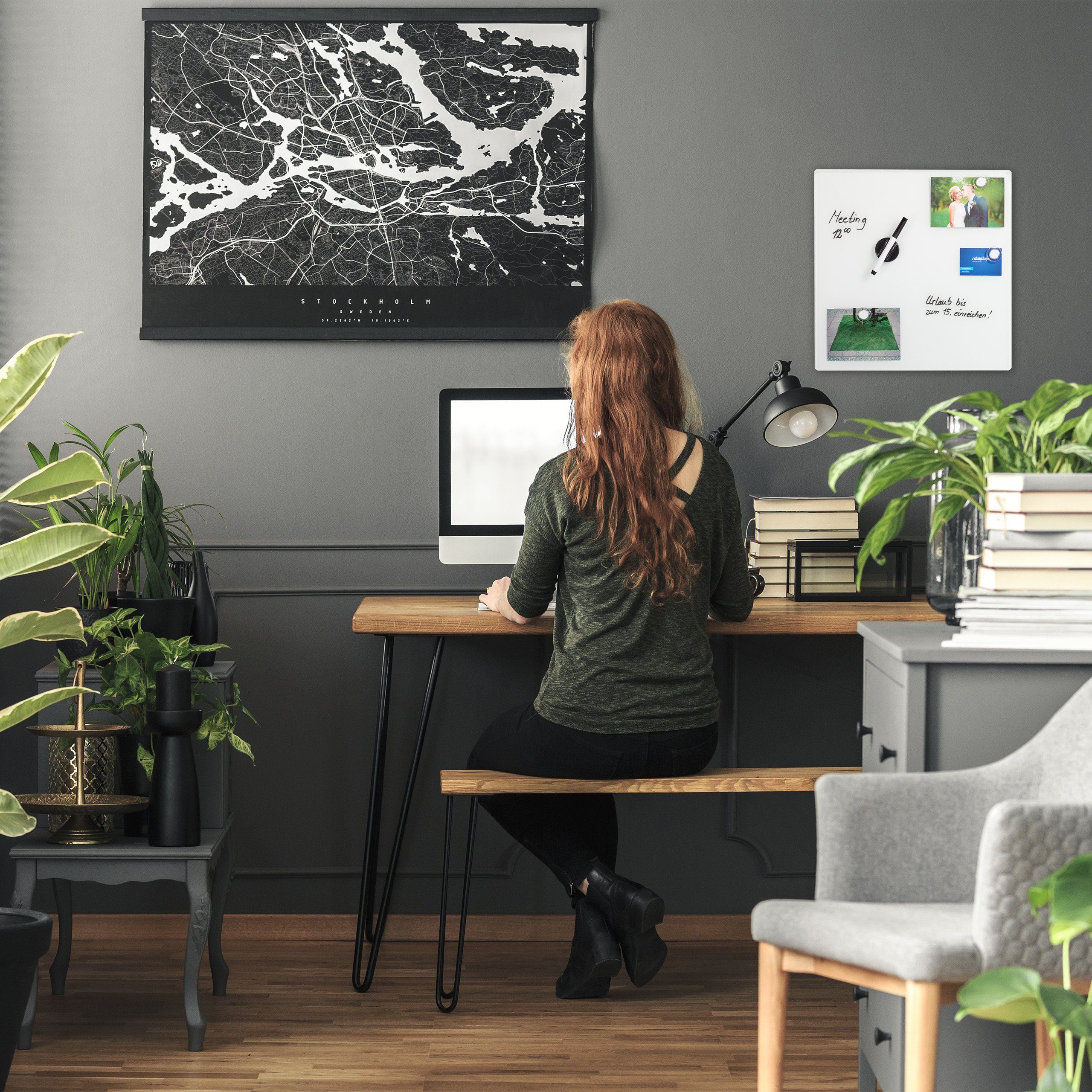 relaxdays Magnettafel Glas-Magnetboard Weiß, 40 x günstig online kaufen
