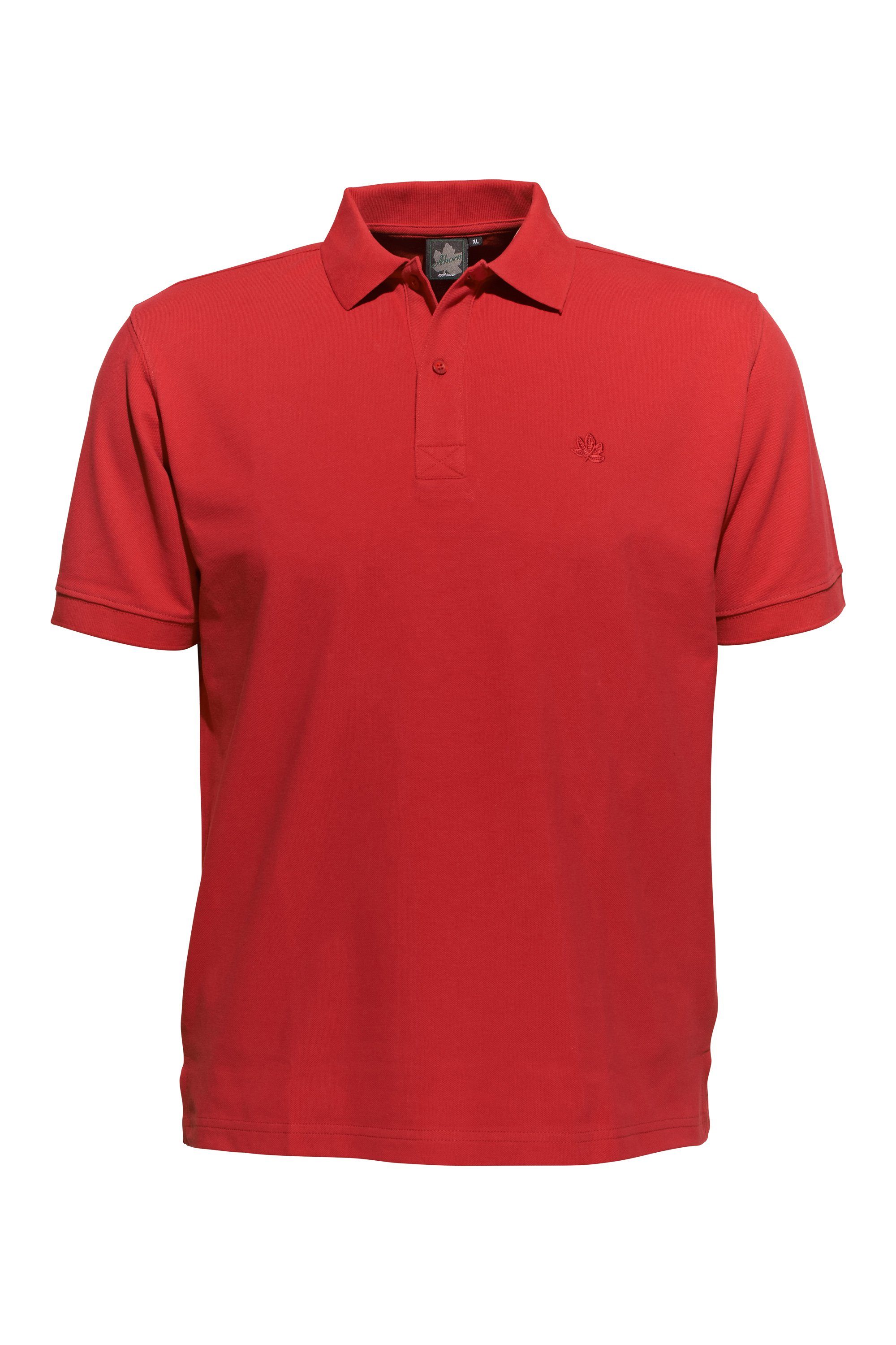 in klassischem Design AHORN Poloshirt SPORTSWEAR rot