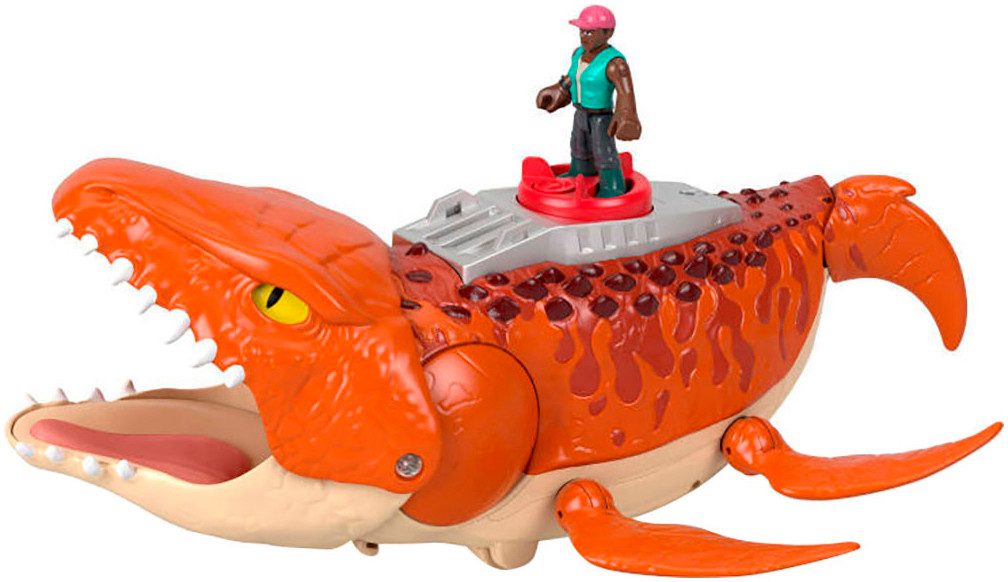 Fisher-Price® Spielfigur Imaginext Jurassic World, Rebirth, Schnapp Mosasaurus, mit Soundeffekten und Bewegungsmechanismen