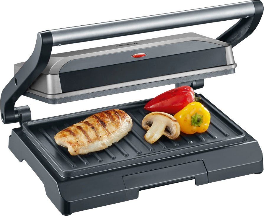 Kontaktgrill Fettauffangschale W, 2394, 800 Severin KG antihaftbeschichtete Grillplatten,inkl.