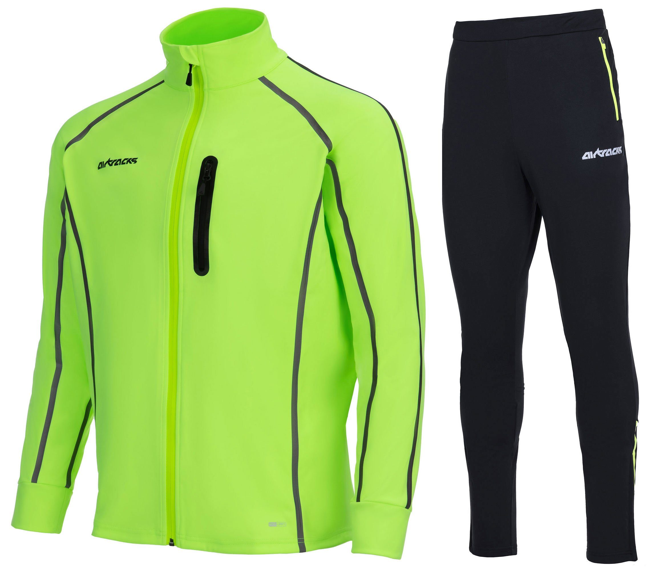 Airtracks Lauftights Winter Herren Laufset Pro Team: Thermo Jacke Air Tech günstig online kaufen