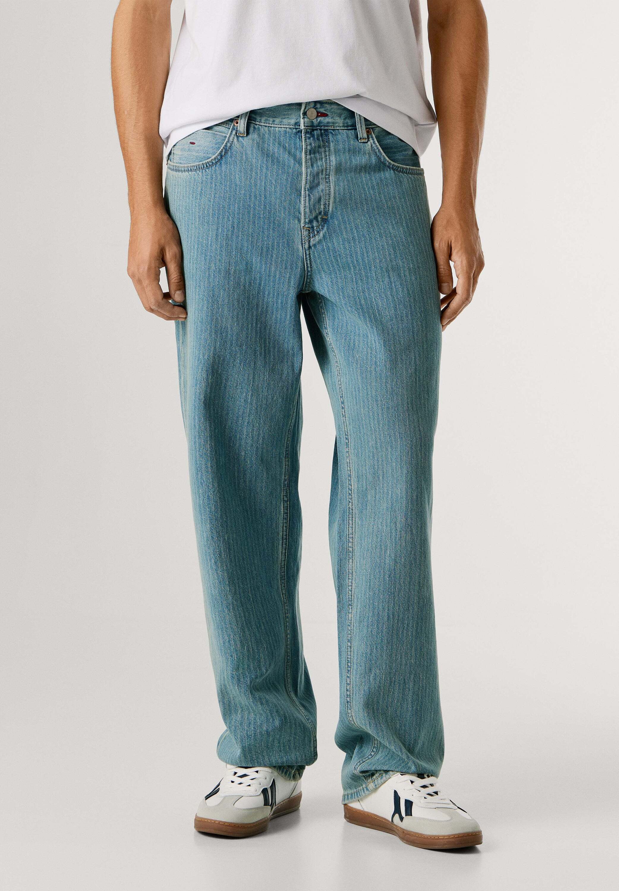 Pepe Jeans Relax-fit-Jeans relaxed fit jeans LOOSE TAPERED JEANS HELIX STRIPED