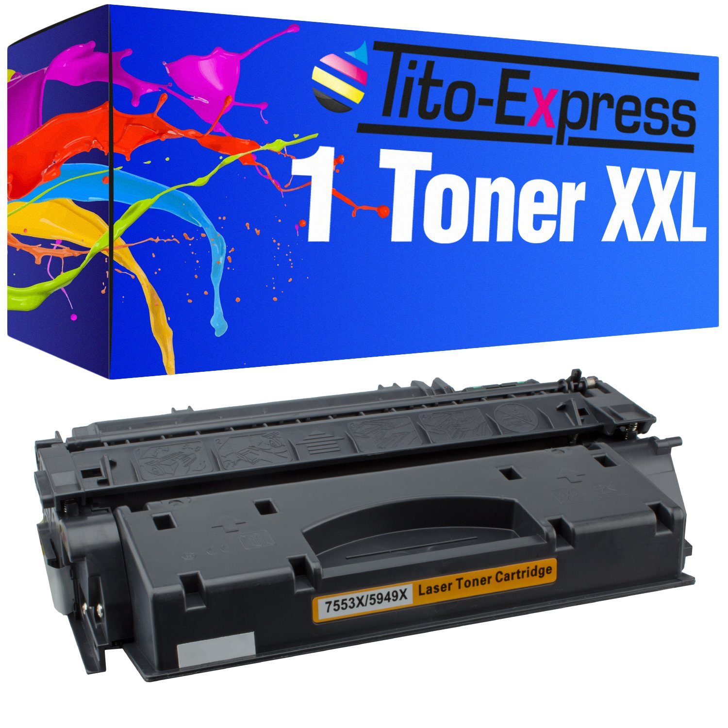 Tito-Express Tonerpatrone ersetzt HP 1320TN 5949 LaserJet 1320NW 5949X 1320 für HPQ5949X Series Q 3390 1320 Q HP 3392 HP X 53X 1320N Black