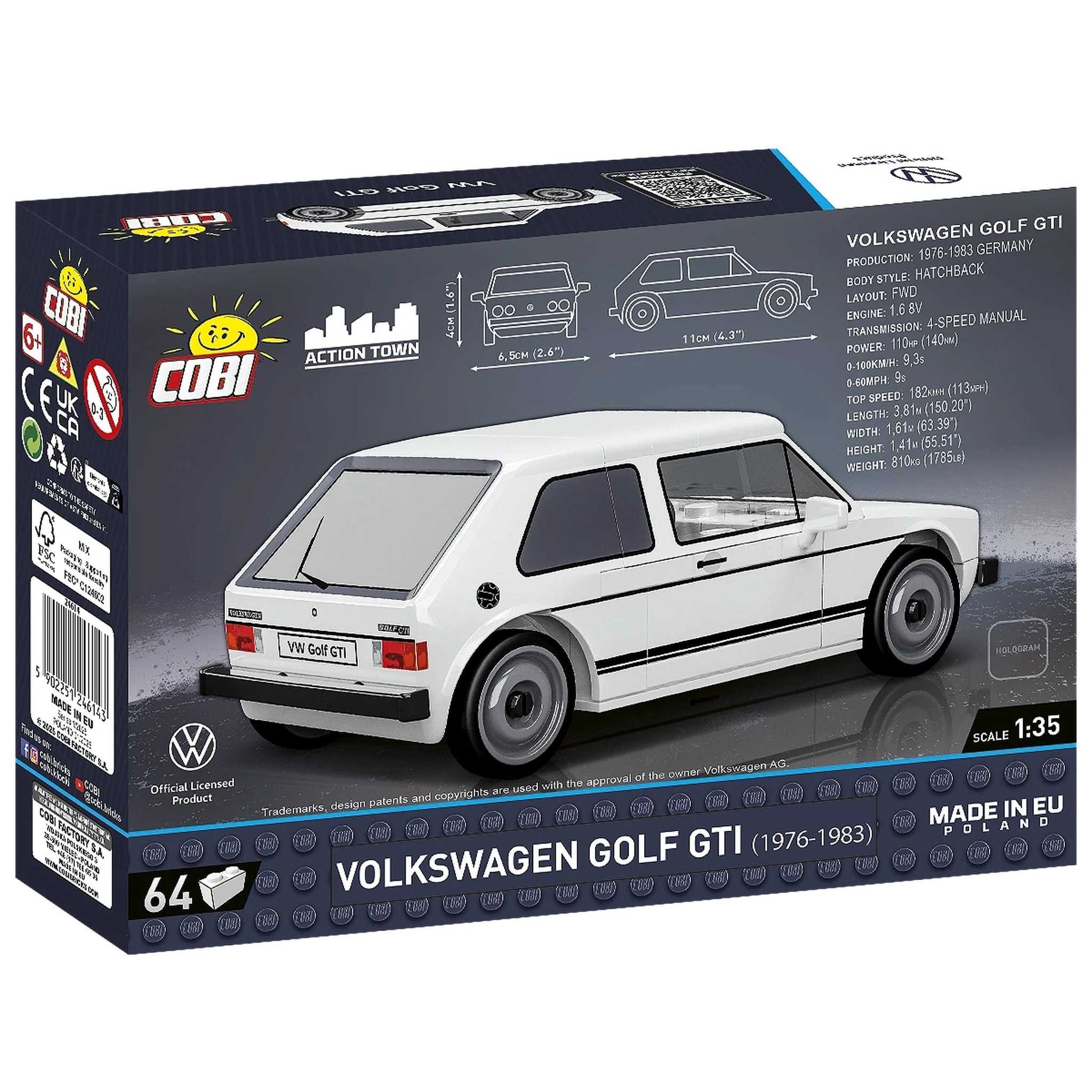 COBI CB-24614 - VW Golf GTI 1976-1983 (Cobi) Spielbausteine