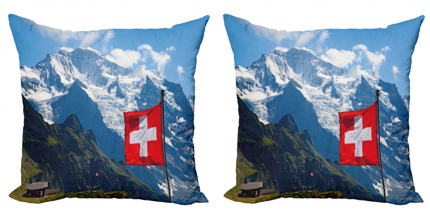 Kissenbezüge Modern Accent Doppelseitiger Digitaldruck, Abakuhaus (2 Stück), Schweiz Männliche Jungfrau