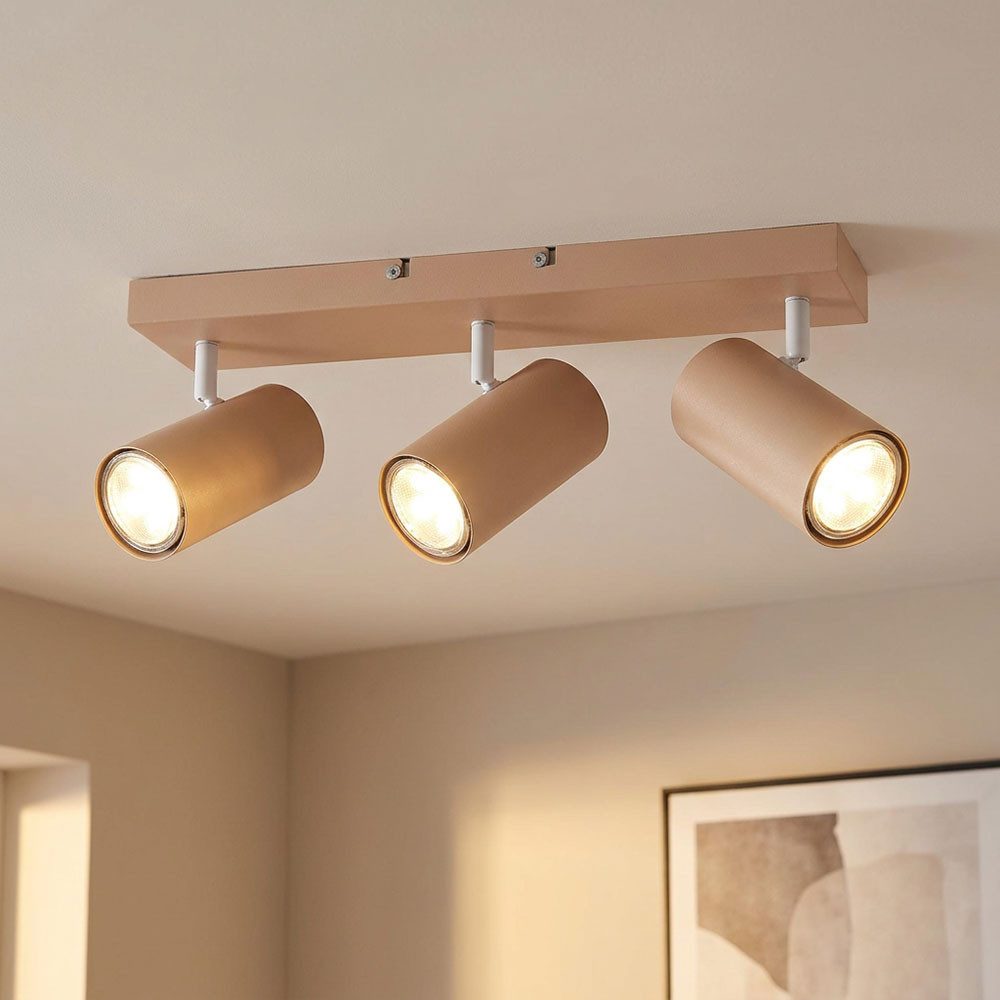 GLOBO LIGHTING Deckenleuchte, Leuchtmittel nicht inklusive, Deckenlampe Spotleuchte Deckenstrahler beweglich Wohnzimmerlampe