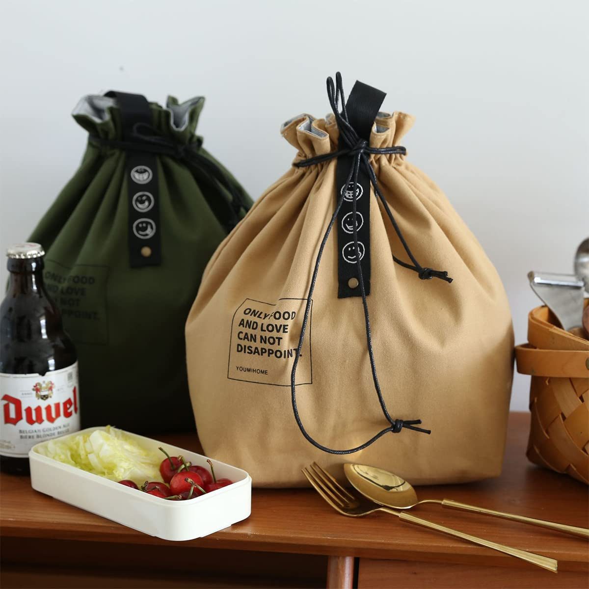 Diwzbyn Kühltasche Lunch Tasche, 9L Klein Picknicktasche, Bento Tasche, Isoliertasche, Lunchpaket Tasche für Arbeit Schule Unterwegs – Bild 4 von 5