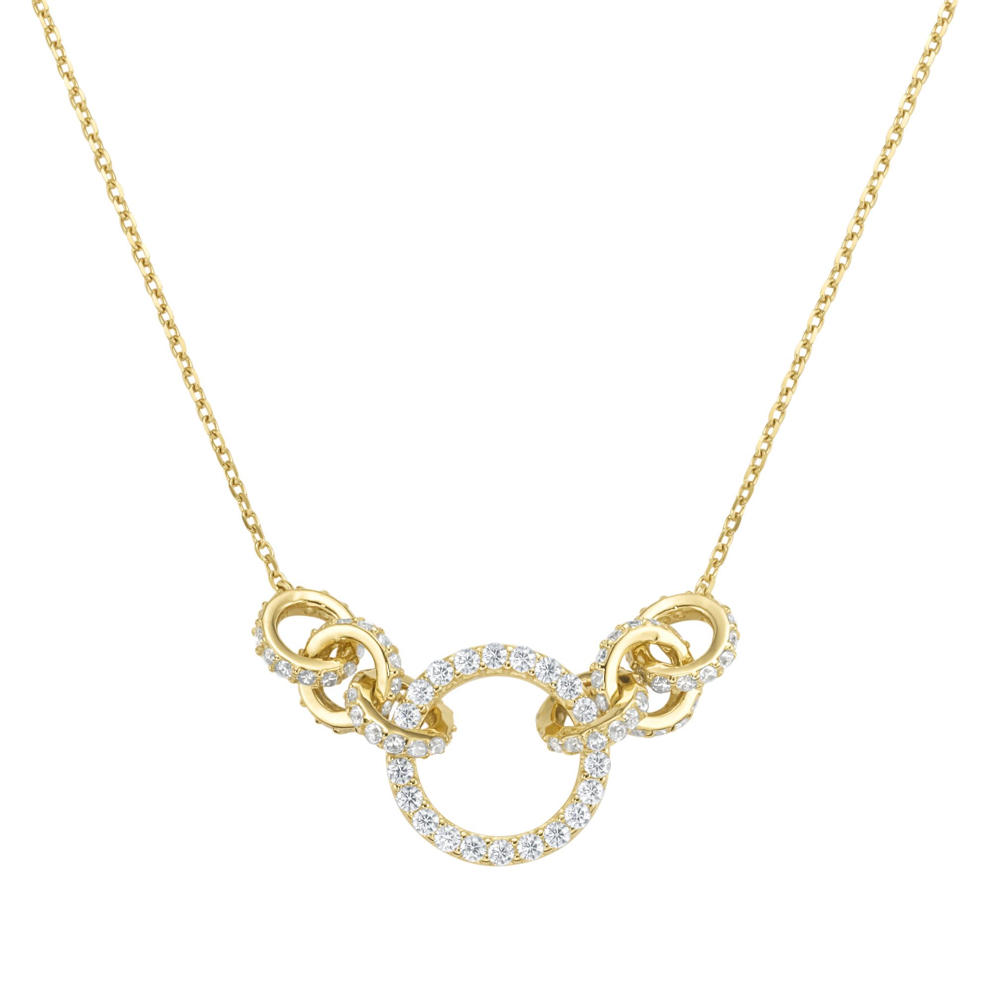 Collier mit Zirkonia, Silber 925