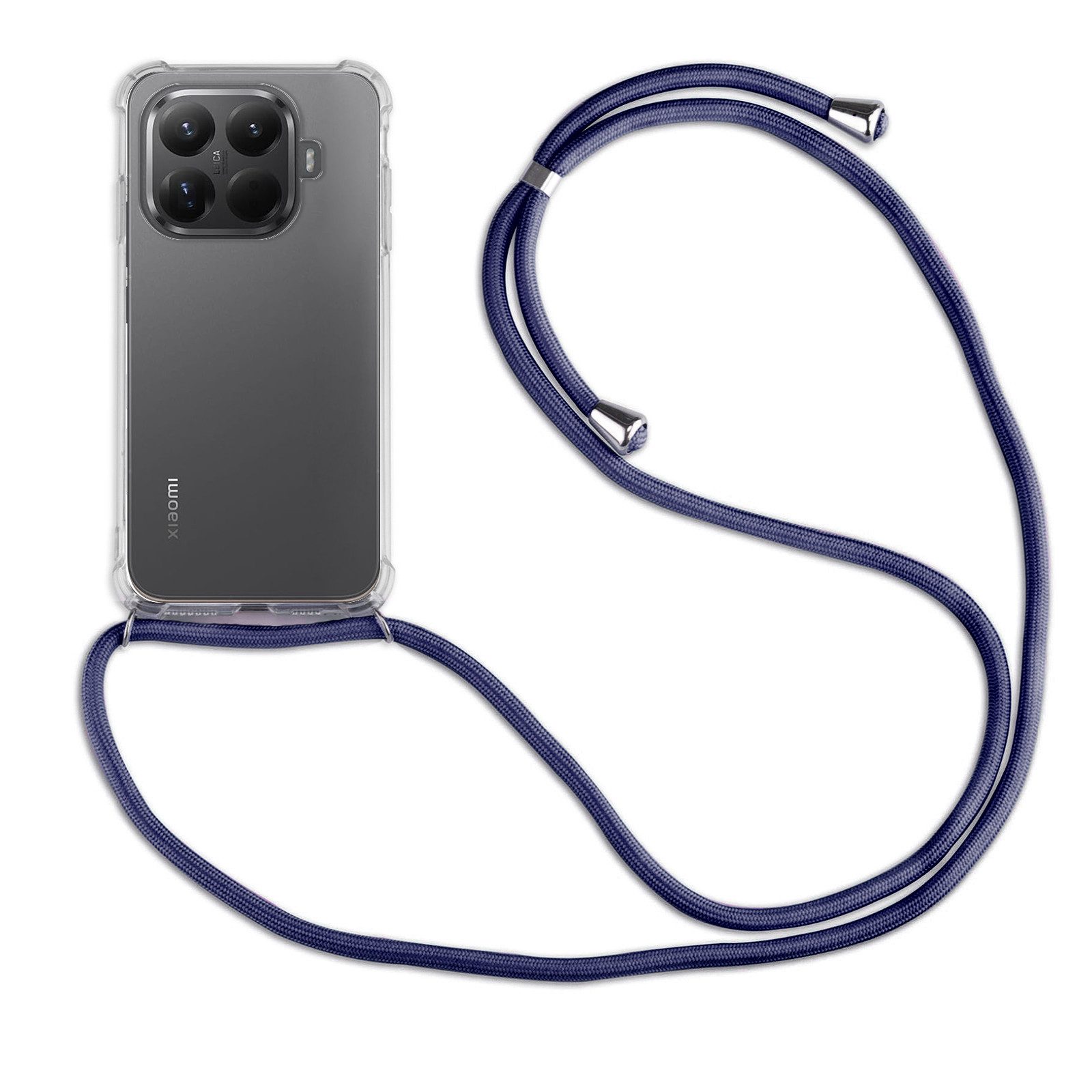 betterfon Handykette für Xiaomi 15T Pro Handyhülle mit Band & Kordel Bumper, Premium-Panzerung - stoßfest, kratzresistent & passgenau