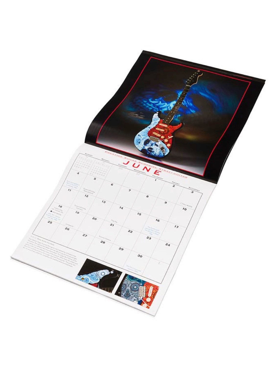 Fender Querflöte Fender Custom Shop Series 2024 Guitar Calendar Gitarre Kalender