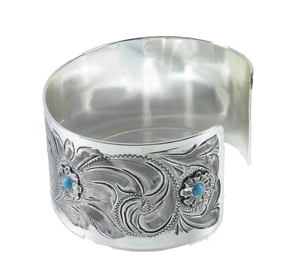 Westernlifestyle Armreif Breiter Armreifen Armspange aus German Silver Hand günstig online kaufen