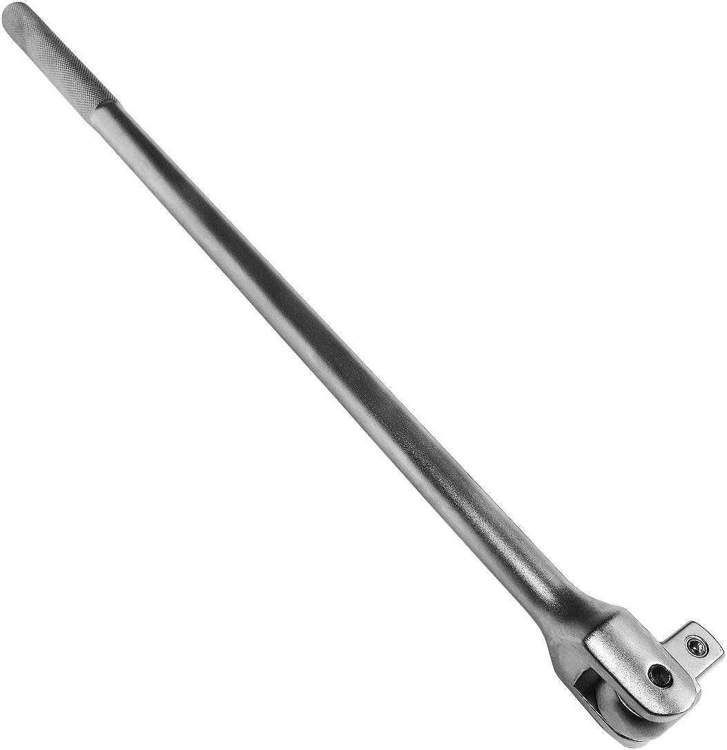 S&R Drehmomentschlüssel Gelenkgriff, Drehgriff 1/2", 600mm Ø 16 mm, Schiebegriff mit Gelenk, Extra Belastbar für Stecknüsse, Steckgriff Bruchfest, mattiert – Bild 5 von 5