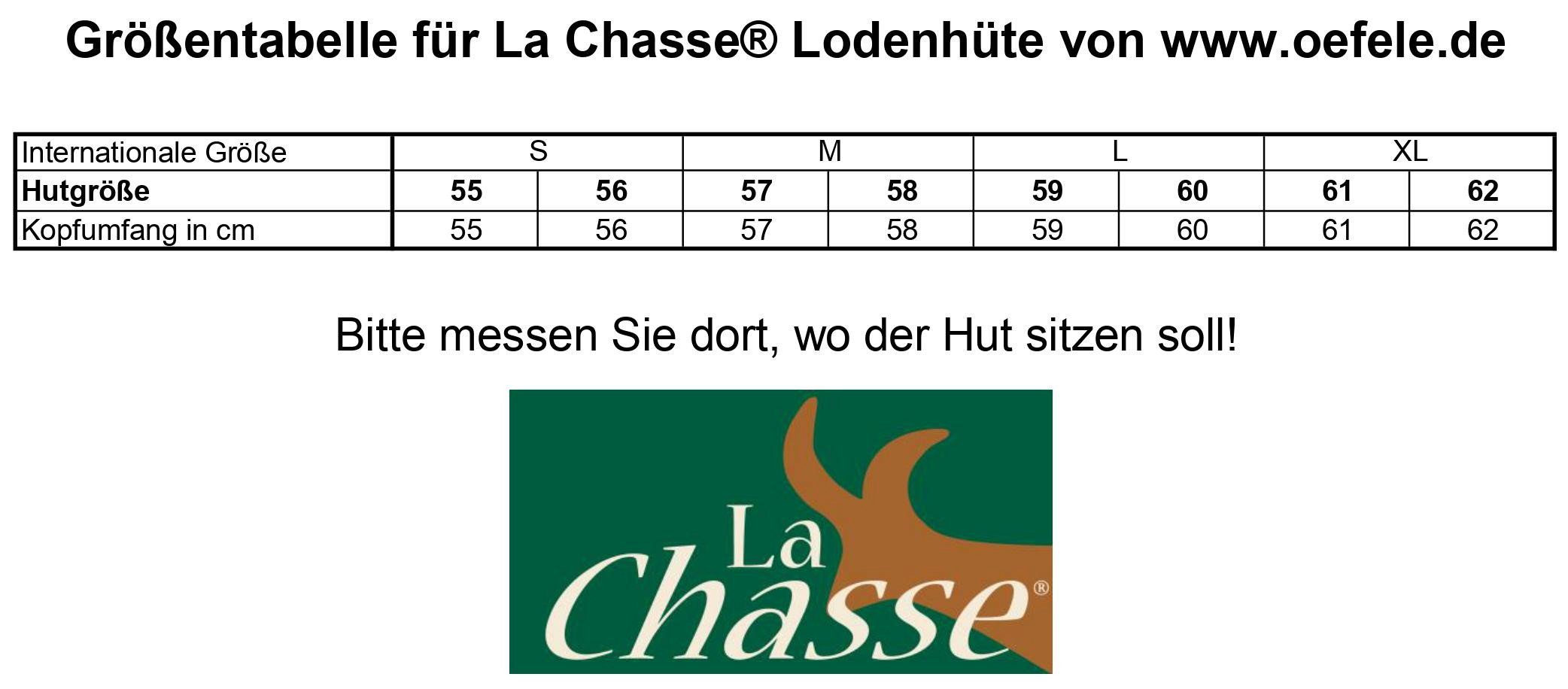 Jagdhut braun Chasse® La oliv Filzhut Försterhut Schinderhannes-Trachtenhut Stopselhut &