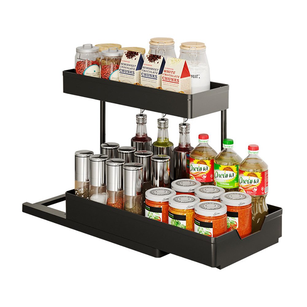 GarveeMore Küchenorganizer-Set Unter Waschbecken Organizers Küche Storage Rack