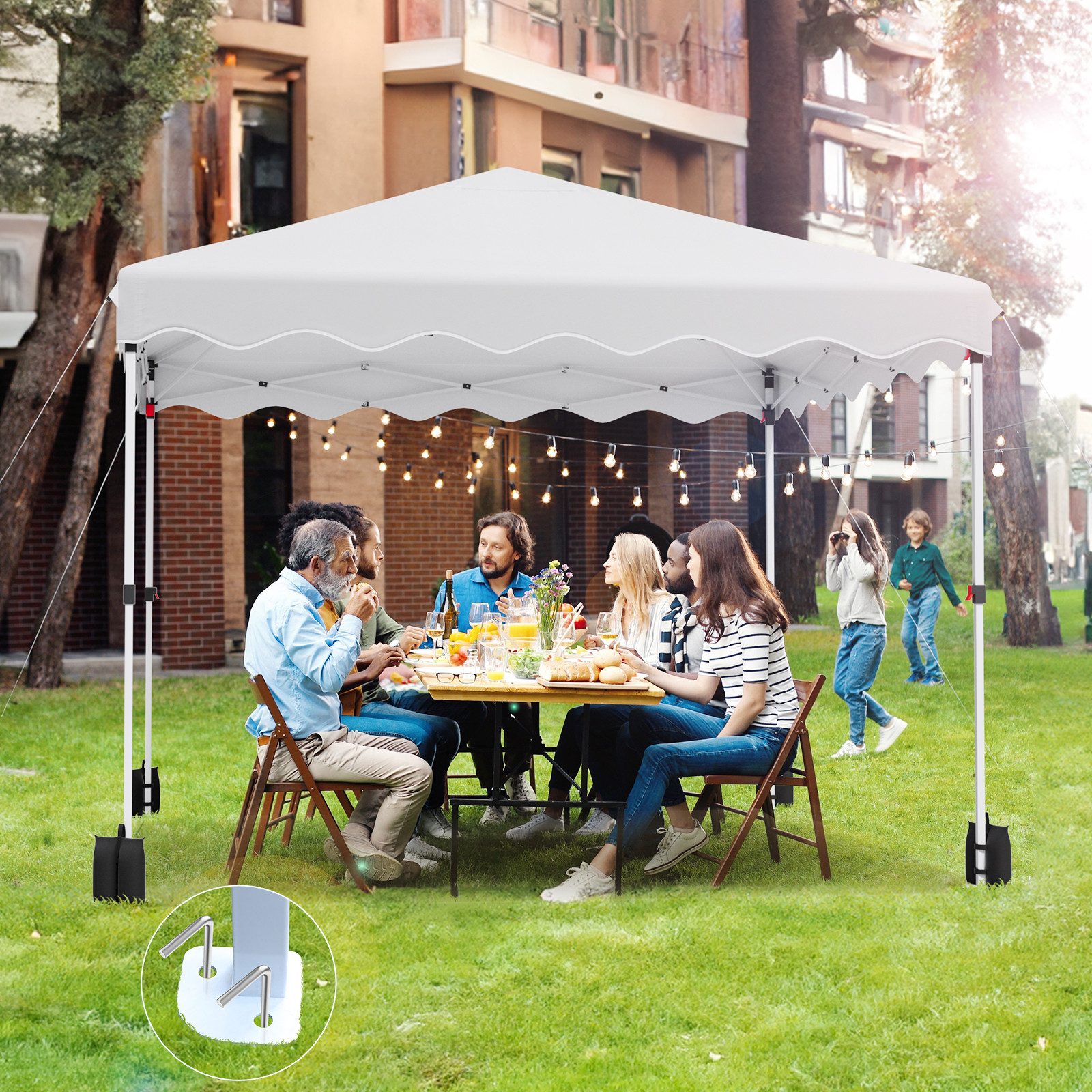 TLGREEN Faltpavillon 3x3 Gartenpavillon, Wasserdicht Partyzelt günstig online kaufen