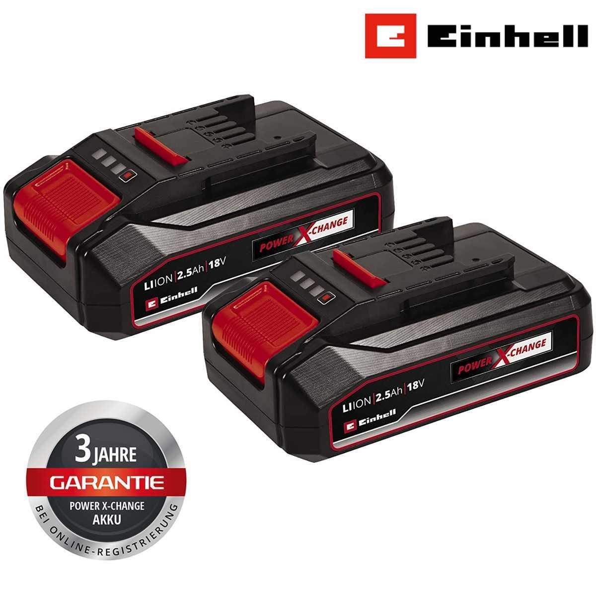 Ersatzakku 2,5 Einhell 2er in Akku-Bohrmaschine PXC-Twinpack Pack Ah CB, 18V EINHELL