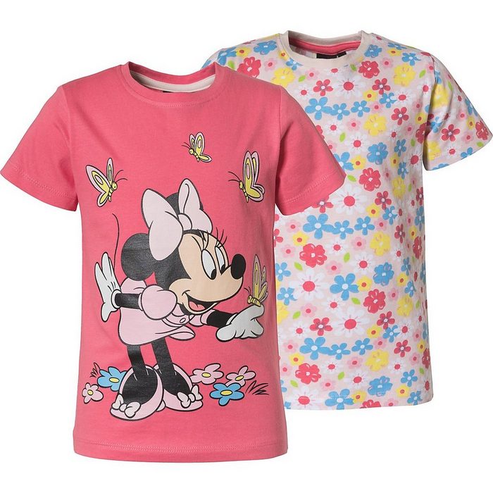 myToys COLLECTION T-Shirt Disney Minnie Mouse Doppelpack T-Shirt für Mädchen