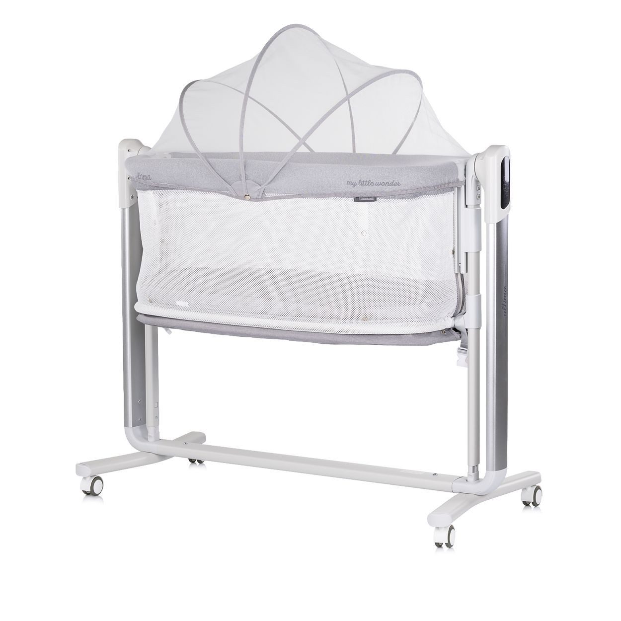 Chipolino Komplettbett Babywiege elektrisch Ultima, Beistellbett Schaukelfunktion Musik Timer