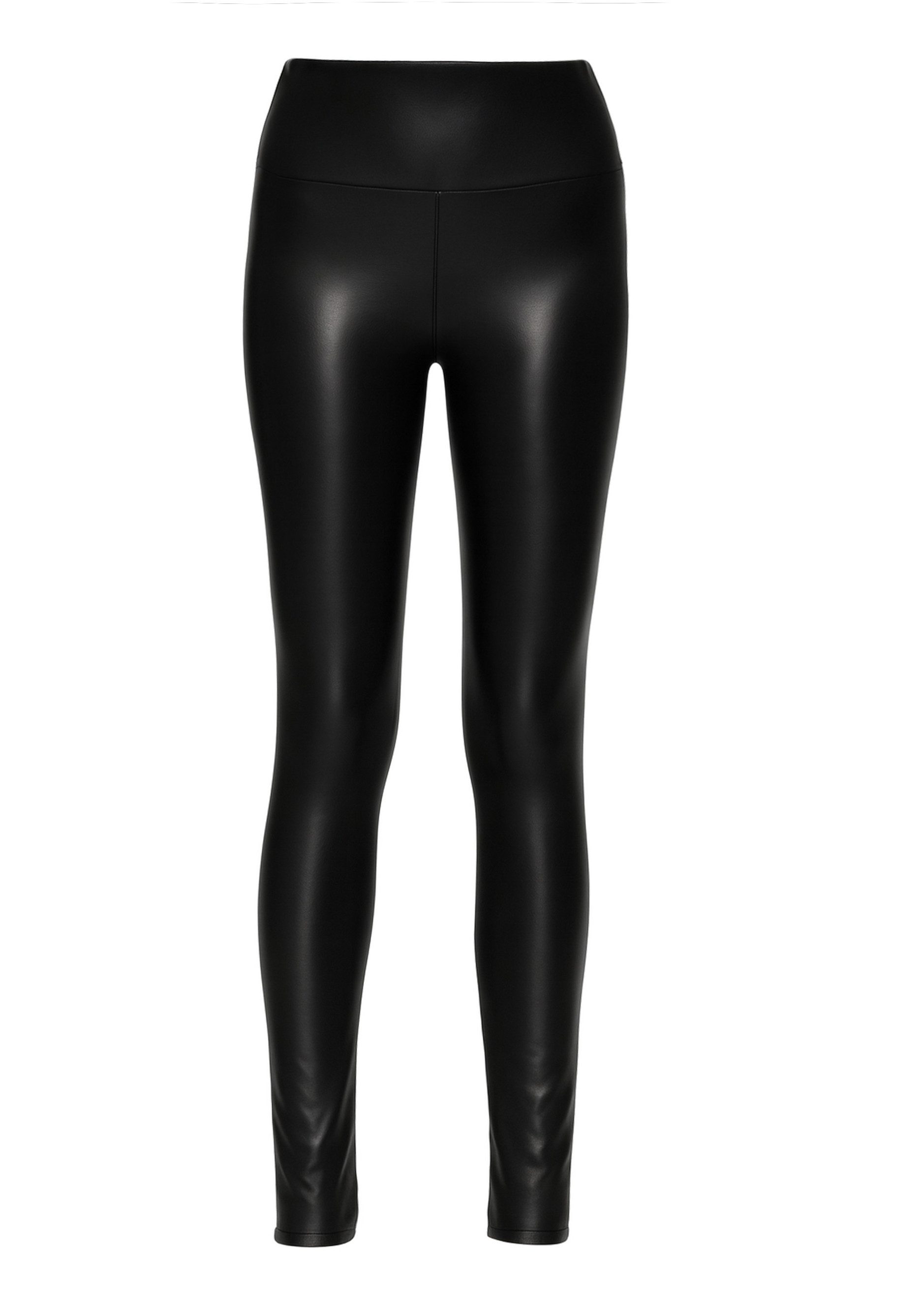 SASSYCLASSY Lederhose Lederleggings mit breitem Bund günstig online kaufen
