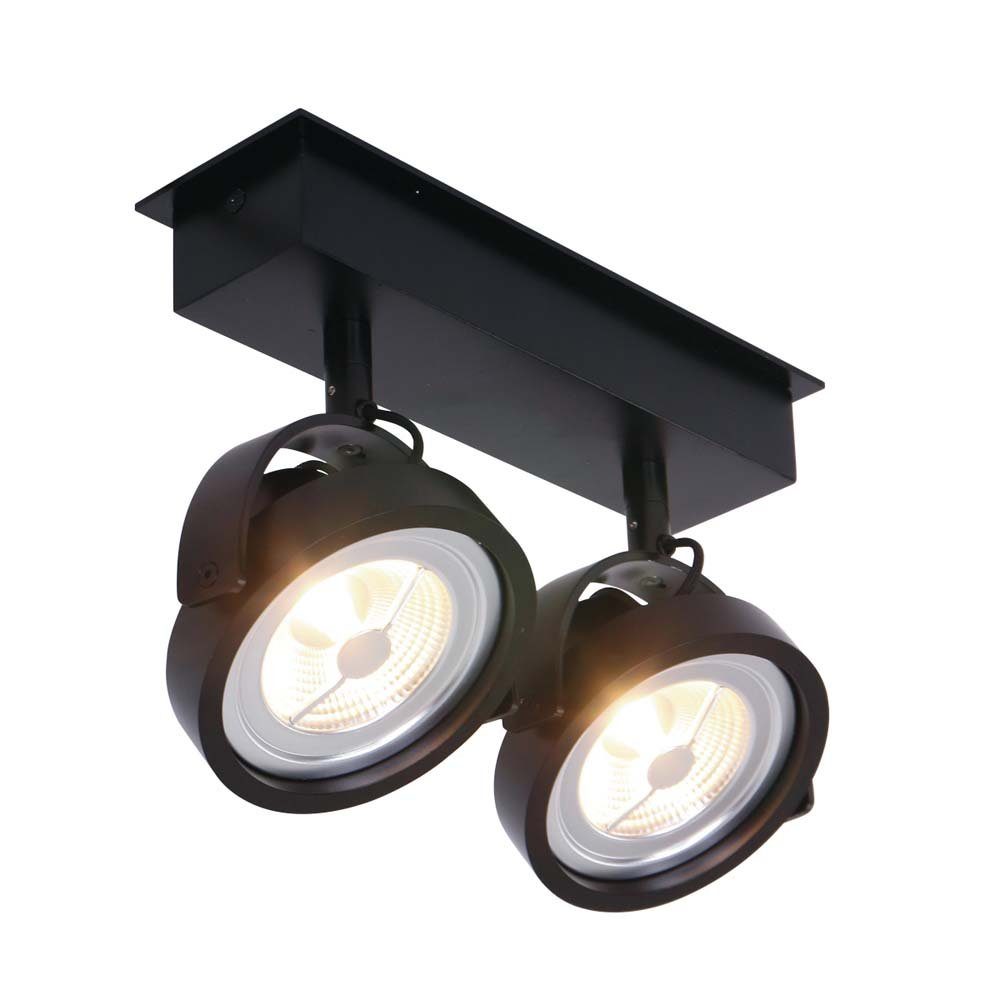 Steinhauer Deckenleuchte Mit 3 Beweglichen Spots – Metall Braun/weiß, LED 7W Warmweiß (480 Lm Pro Spot), Dimmbar – Für Wohnzimmer & Esszimmer