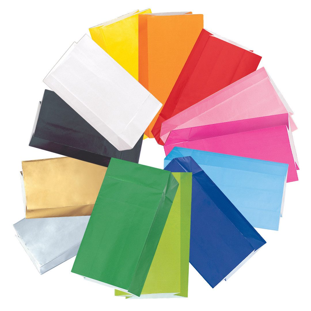 Partystrolche Tragetasche Papiertüte Geschenktüte 10 bzw. 12 Stück für kleine Geschenke