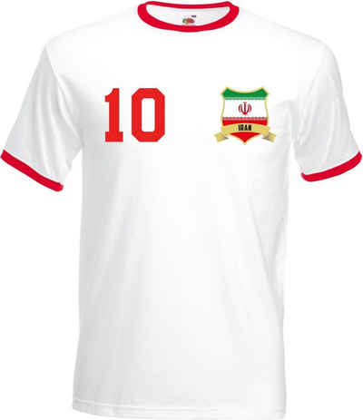 Youth Designz T-Shirt Iran Herren T-Shirt im Fußball Trikot Look mit trendigem Motiv
