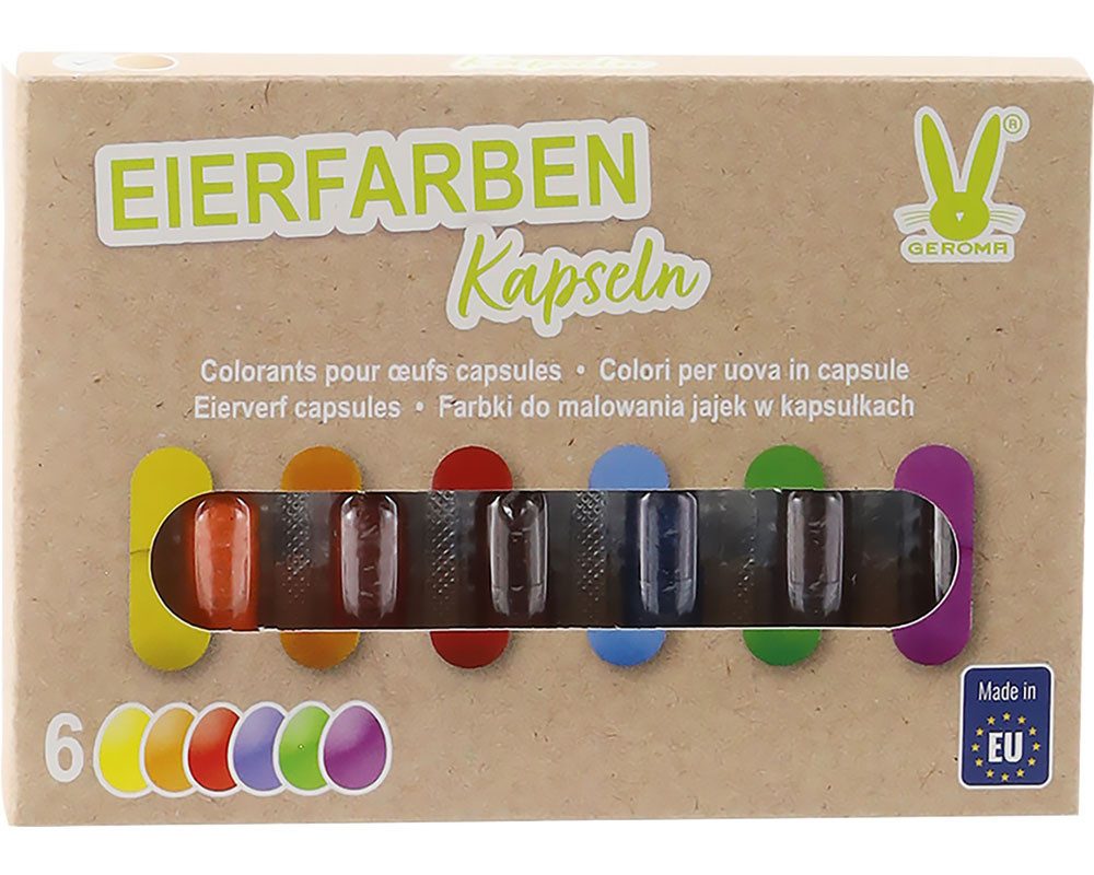 Rodermund Eierfarbe Eierfarben Flüssigkapseln 6 Farben zum Heißfärben