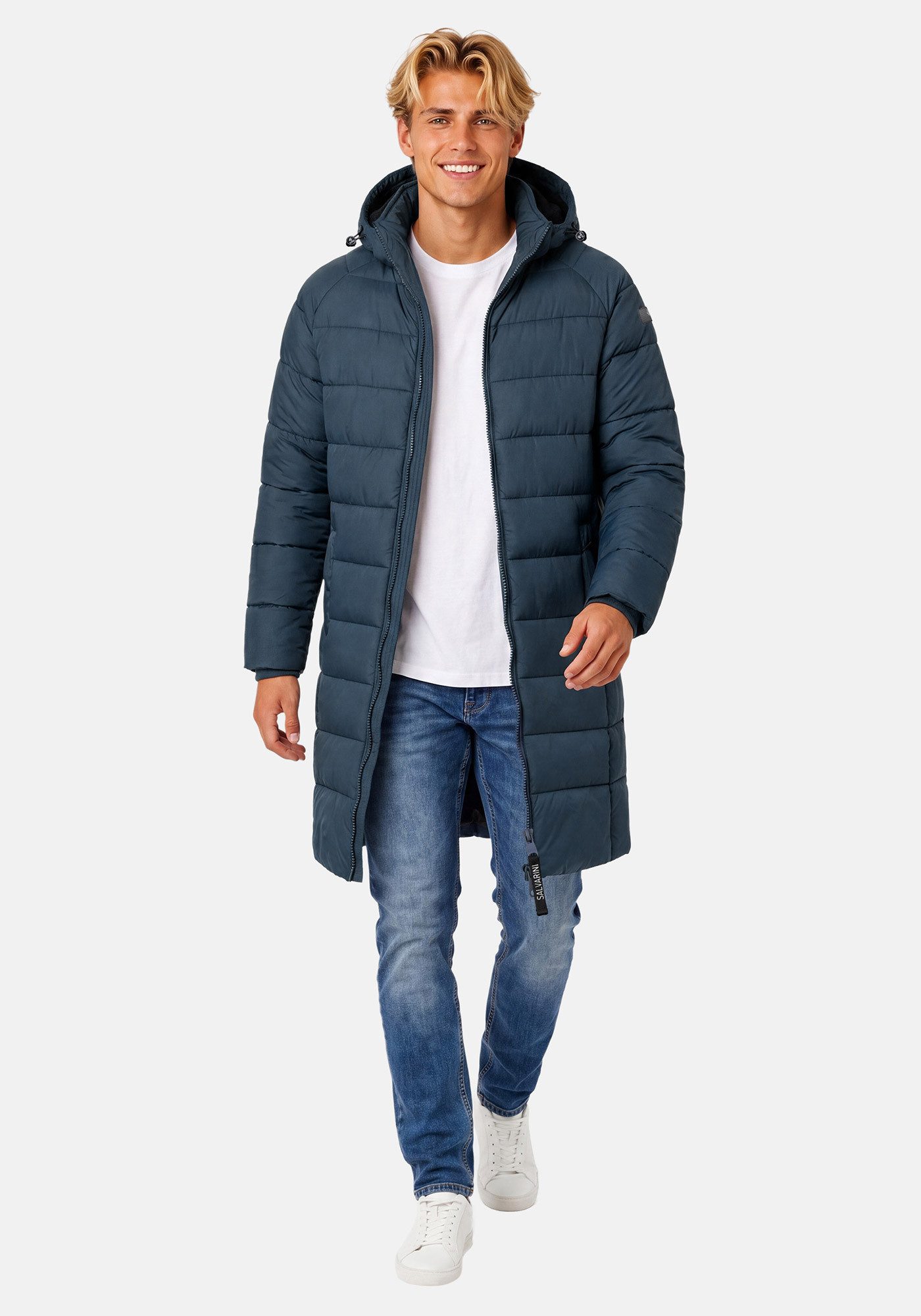 Alessandro Salvarini Winterjacke ASLoongi mit warmem Teddyfell und abnehmbarer Kapuze