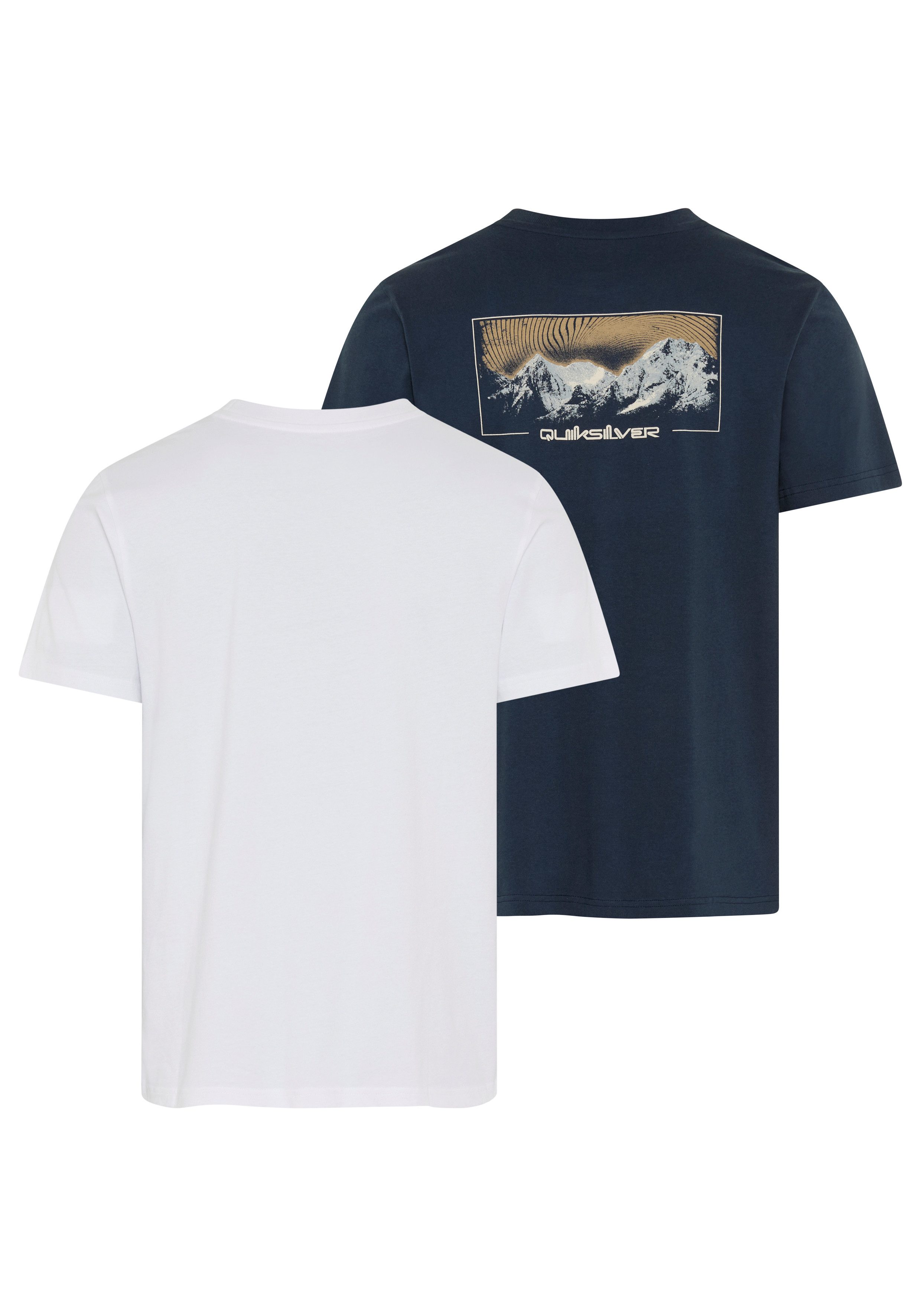 Quiksilver T-Shirt LIGHT WAVES OFF COURSE SHORT SLEEVE PACK (2-tlg) im 2er-Pack, Kurzarm, sportlich, mit Rundhalsausschnitt, aus Jersey – Bild 5 von 5