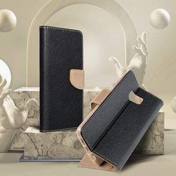 cofi1453 Handyhülle Hülle für Xiaomi Redmi Note 11 / 11s Schwarz-Gold 6,43 Zoll, Schutzhülle Handy Wallet Case Cover mit Kartenfächern, Standfunktion