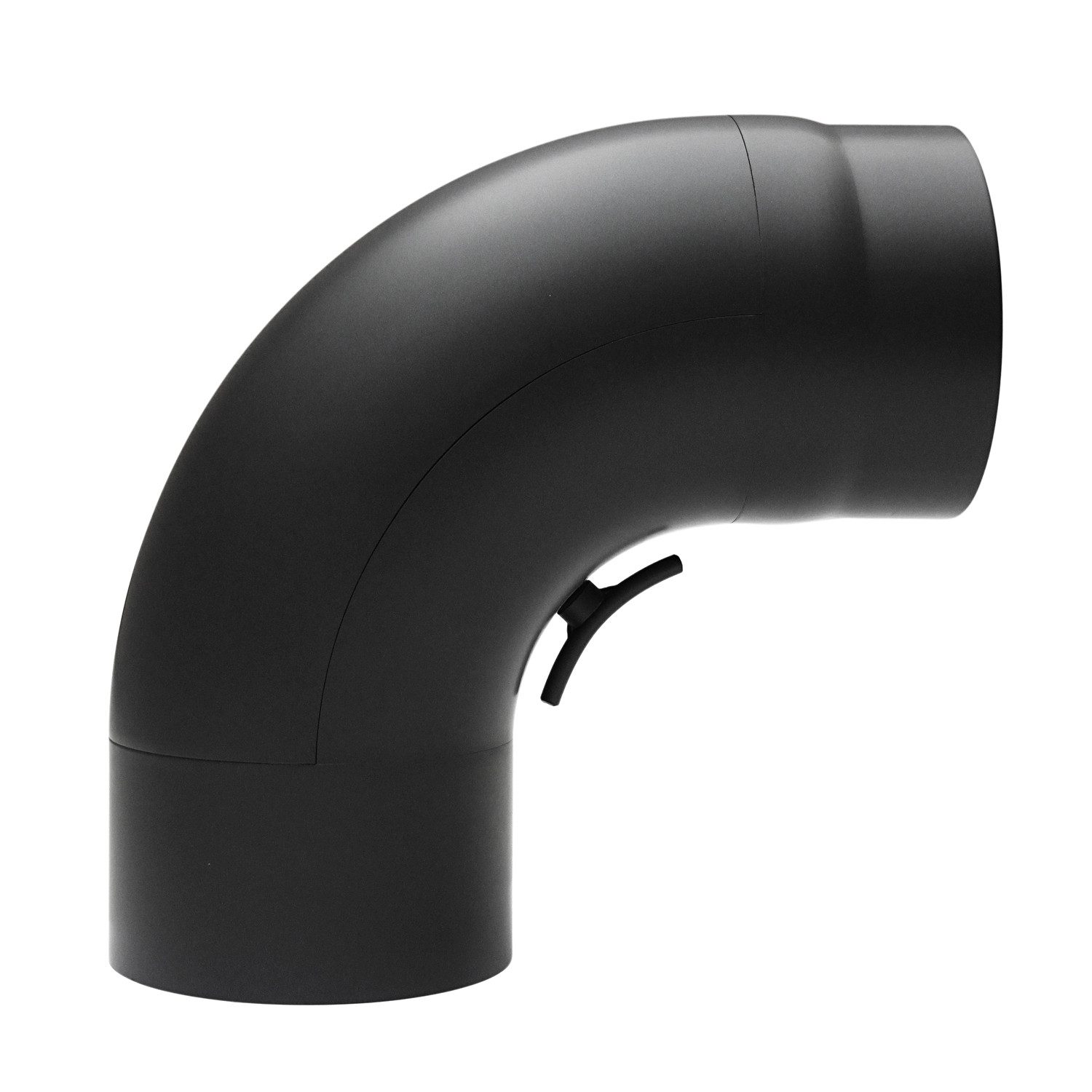 Raik Ofenrohr Raik Rauchrohrbogen Ofenrohr 150mm - 90° gezogen schwarz, Bogen