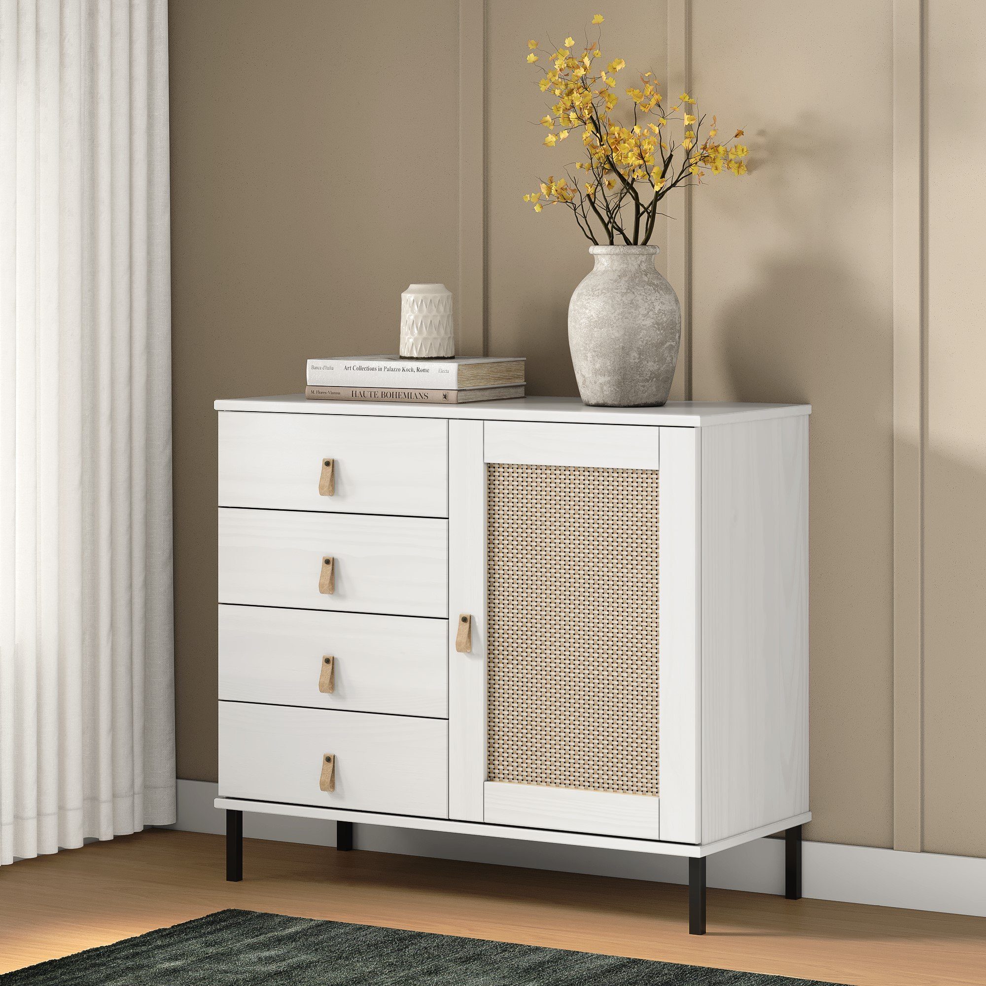 Woodroom Sideboard Elegante Kommode Valencia, Wohnzimmerschrank günstig online kaufen