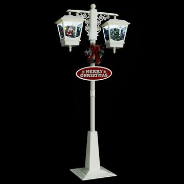 DOTMALL LED Laterne Schneiende LED Doppel-Weihnachtslaterne 188 cm mit Weihnachtsmann