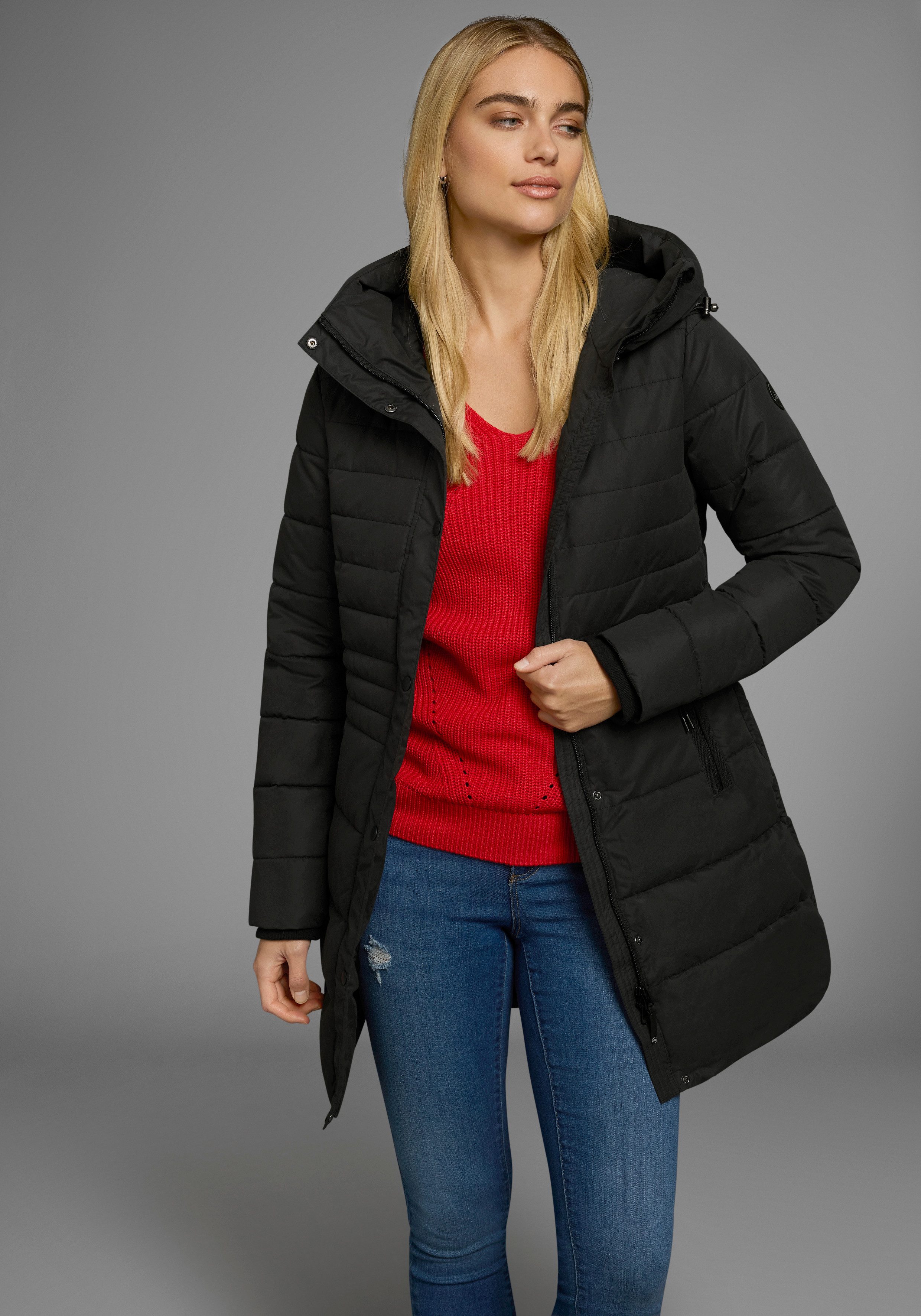 Polarino Wintermantel Warm wattiert. Obermaterial wasserabweisend und windd günstig online kaufen