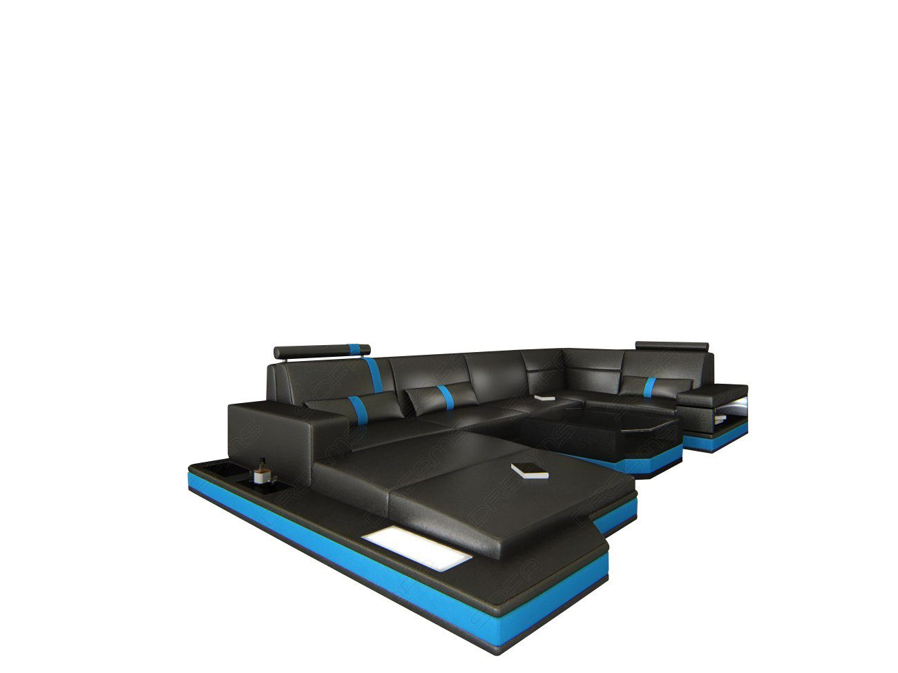 Sofa Dreams Wohnlandschaft Ledersofa Ledercouch Messana günstig online kaufen