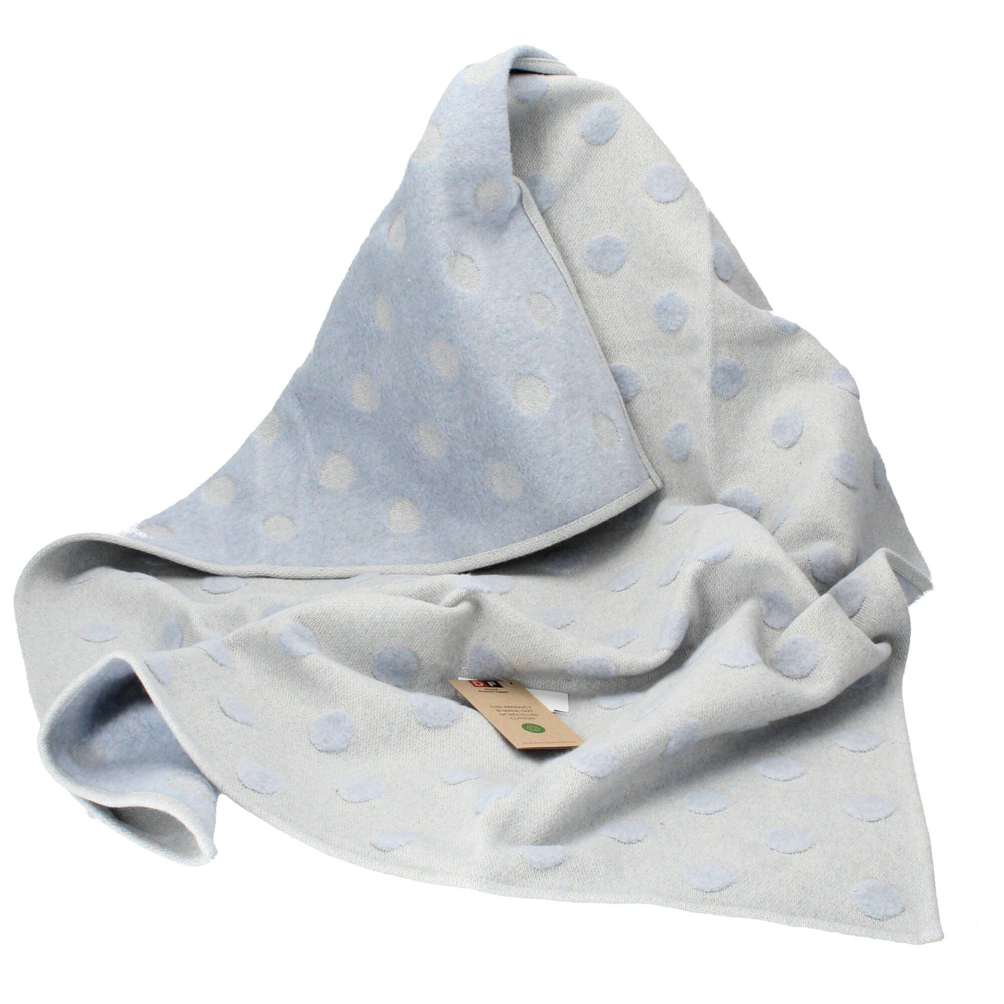 Babydecke Riga Babydecke Punkte blau, DAVID FUSSENEGGER