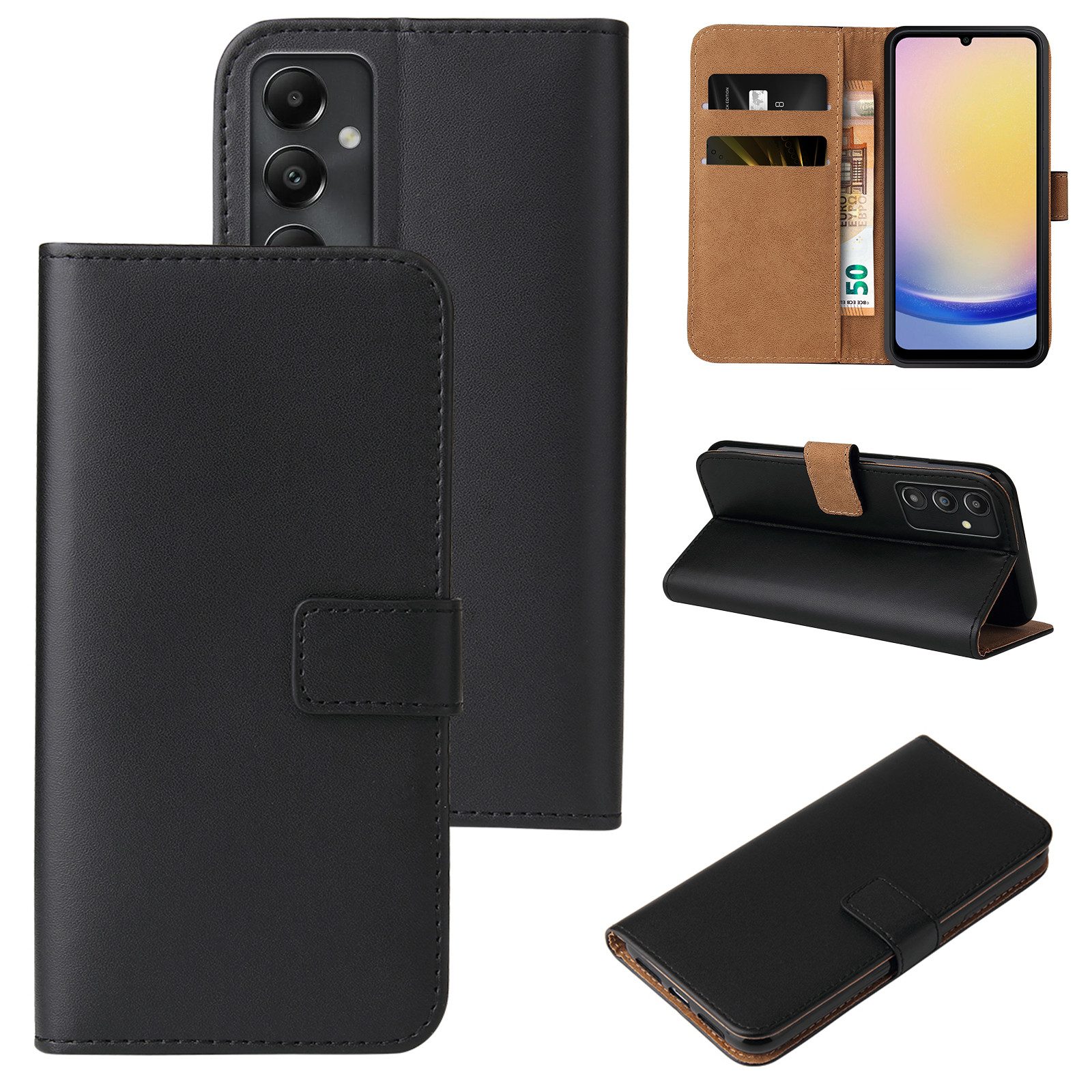 Tec-Expert Handyhülle Klapp Hülle für Samsung Galaxy A25 5G 6.5 Zoll, 6.5, Flip Case für Samsung Galaxy A25 5G