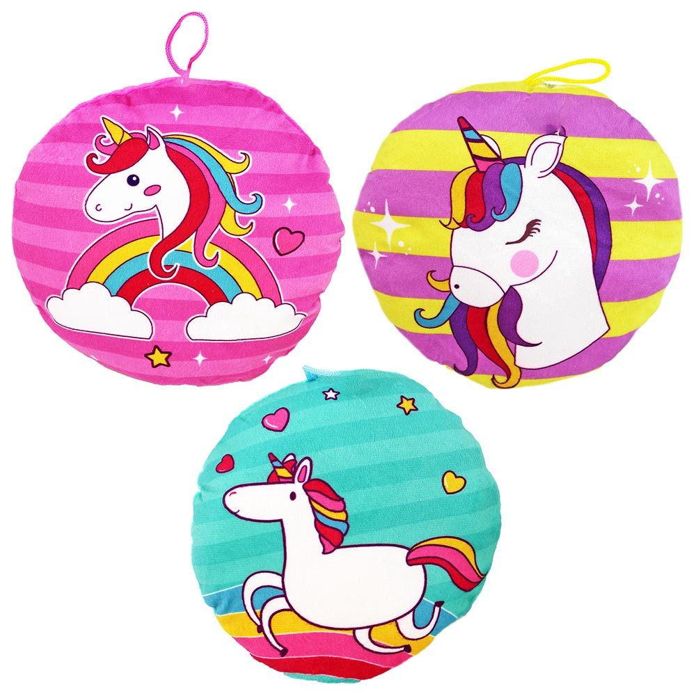 BEMIRO Декоративные подушки Plüschkissen Einhorn 3fach sortiert - ca. 20 cm