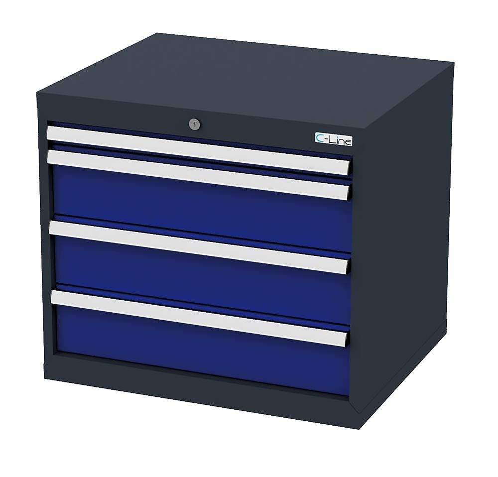 Simplaflex Werkzeugschrank Simplaflex Schubladenschrank, 4 Schubladen, BxTxH 700x575x620 mm