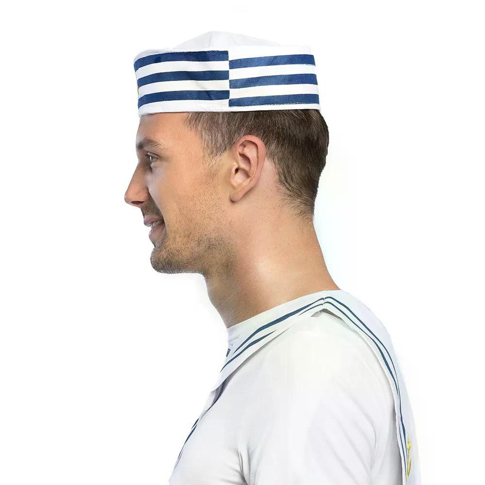 Boland Kostüm Mütze Navy Sailor Matrosenmütze mit Anker für Seemann Marine- günstig online kaufen