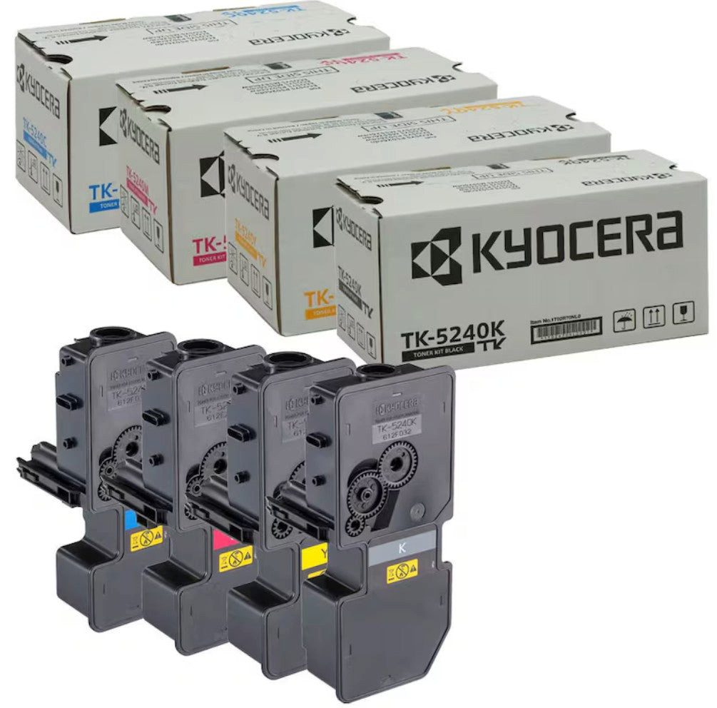 KYOCERA Tonerpatrone Original Kyocera TK-5240K Schwarz M5526 P5026 cdw/cdn, Original Toner