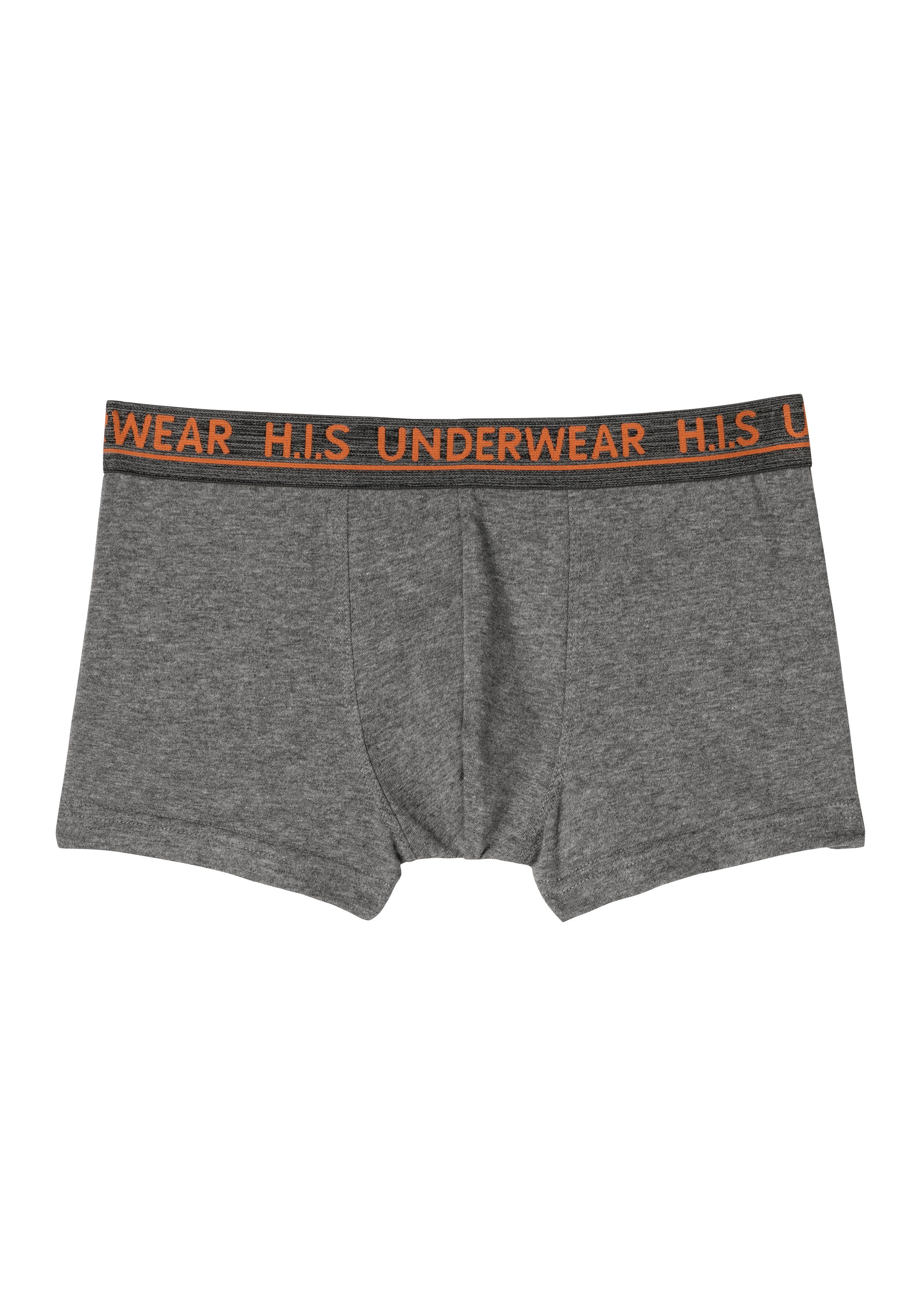H.I.S Boxer Boxershorts für Jungen (Packung, 4-St) unifarben, mit Logobund, Baumwollmischung – Bild 2 von 5