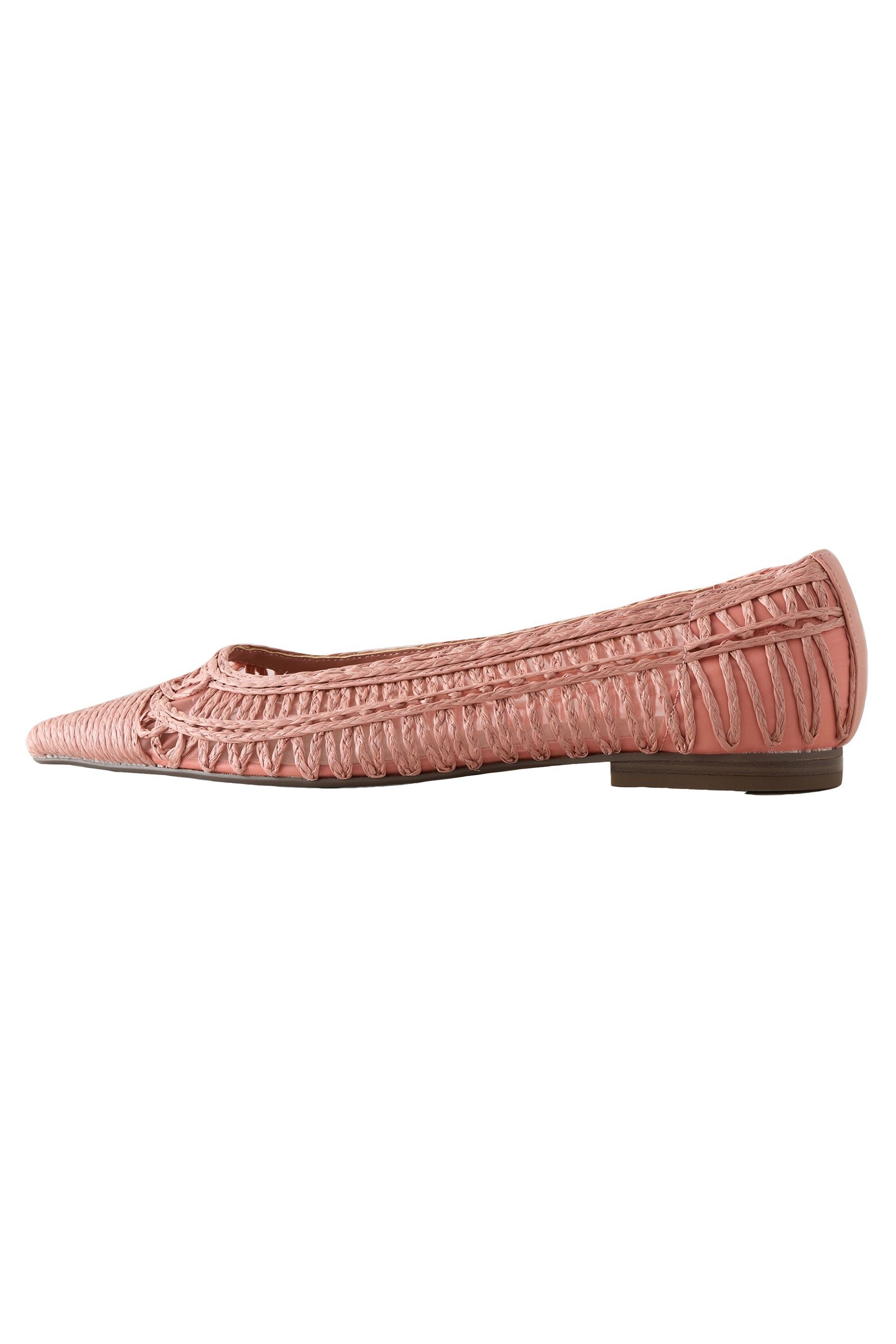 Next Forever Comfort® Spitze, flache Raffiaschuhe Ballerina