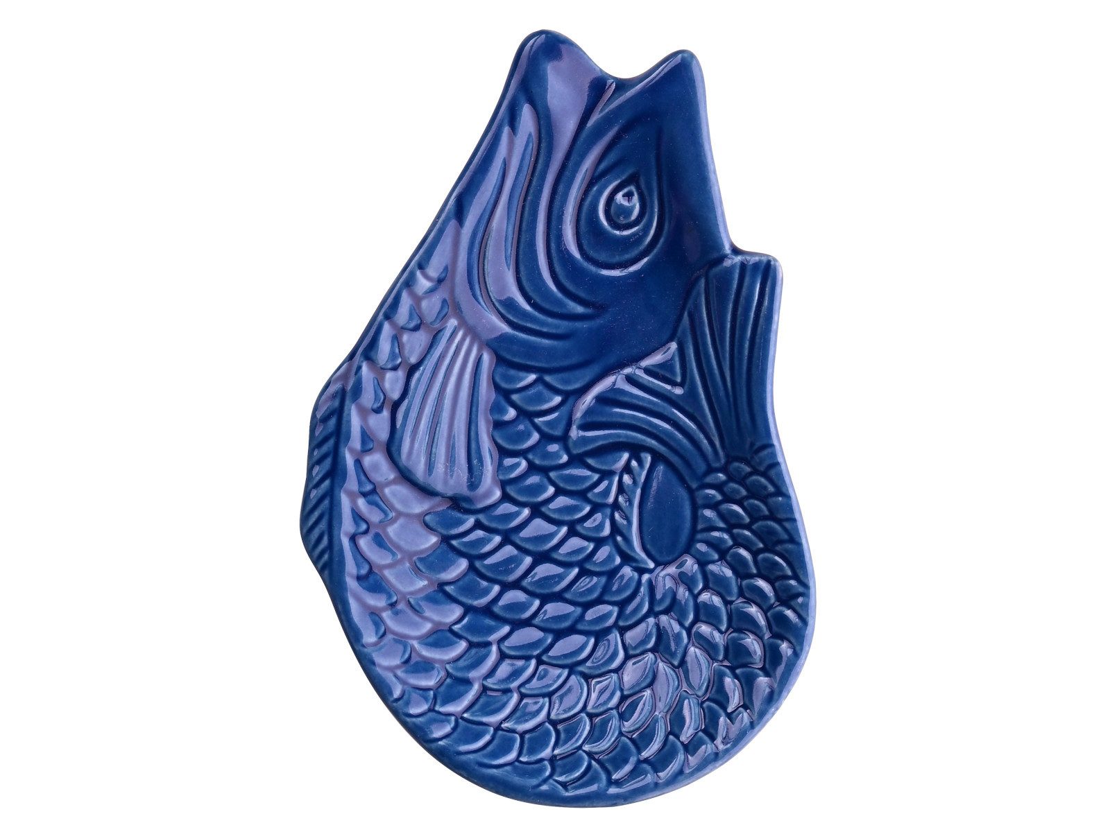 Giftcompany Dekoteller Monsieur Carafon Fisch Dekoteller azure 12,5x8,3cm