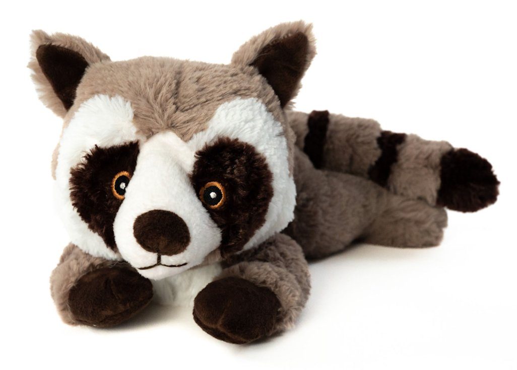 Wärmekissen Körnerkissen Waschbär, Wärmestofftier zum Erwärmen in der Mikrowelle