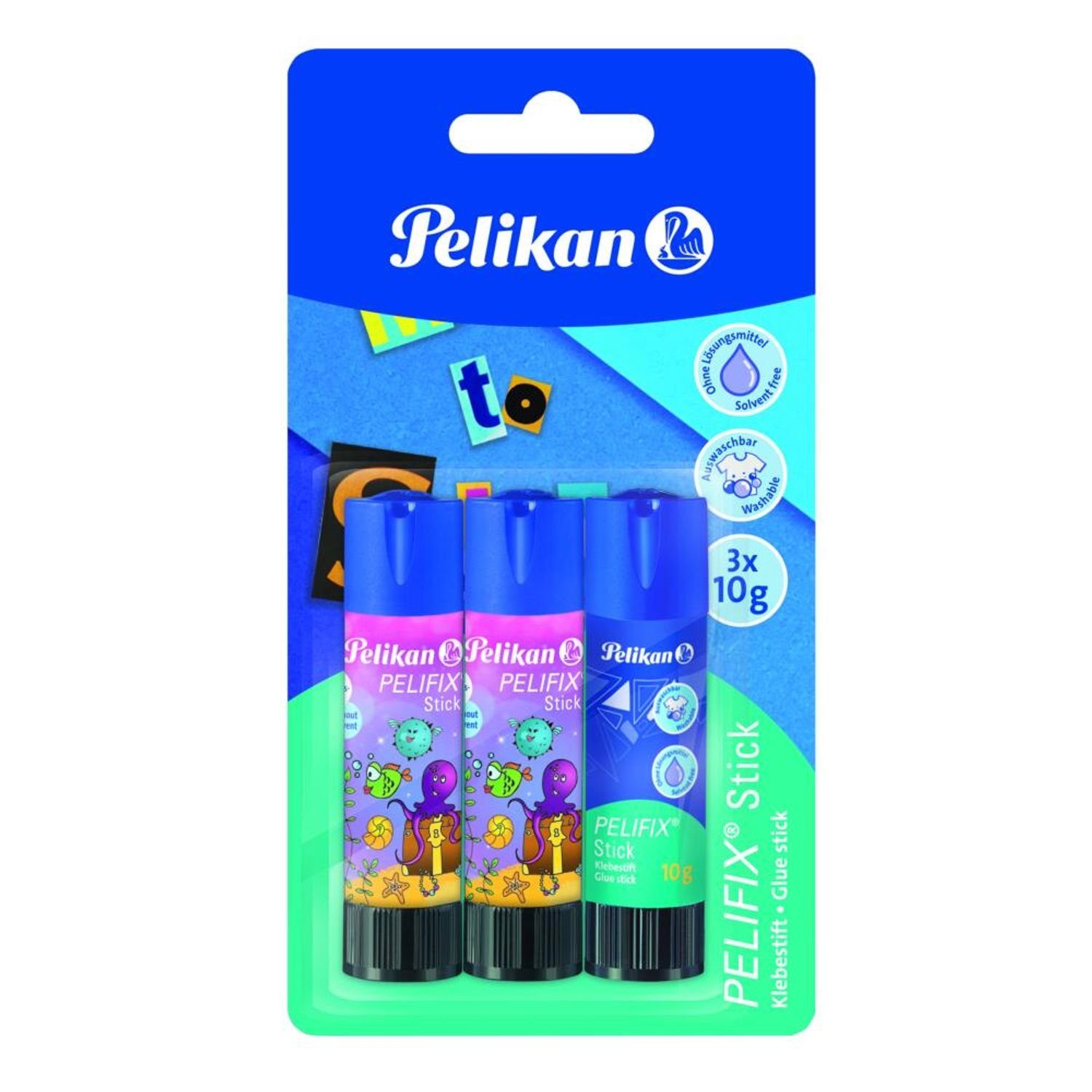 Klebstoff PELIKAN Pelifix Klebestift 3x10g