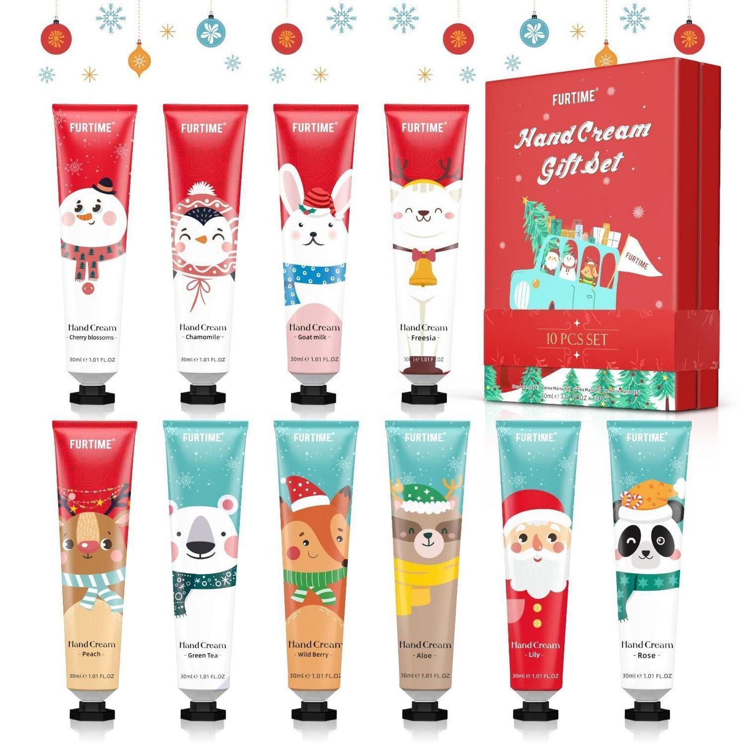 LuxusKollektion Handcreme Handcreme Mini Set 10er Weihnachten Trockene Haut