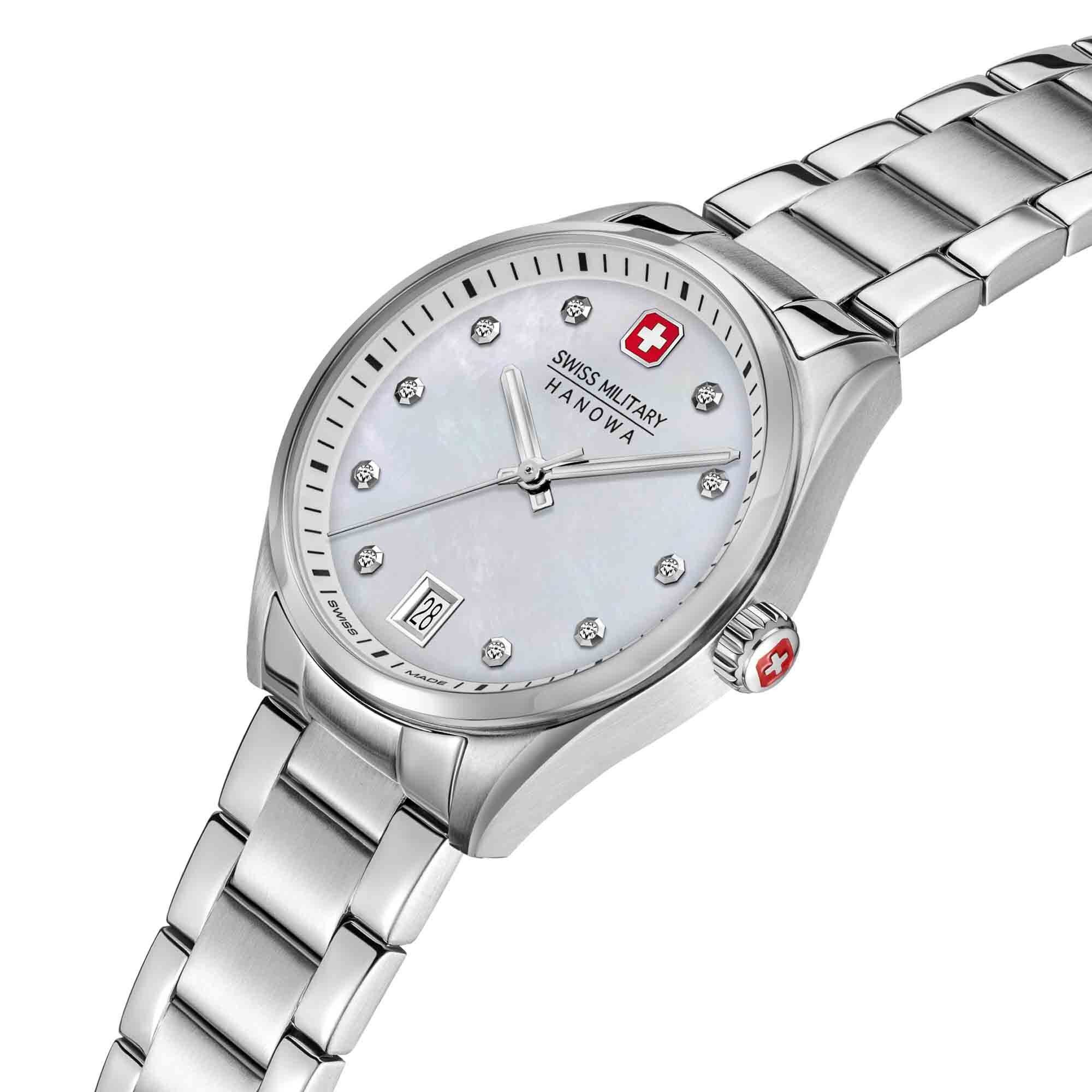 Swiss Military Hanowa Quarzuhr Quarzuhr Herrenuhr 35 mm Quarz Damen