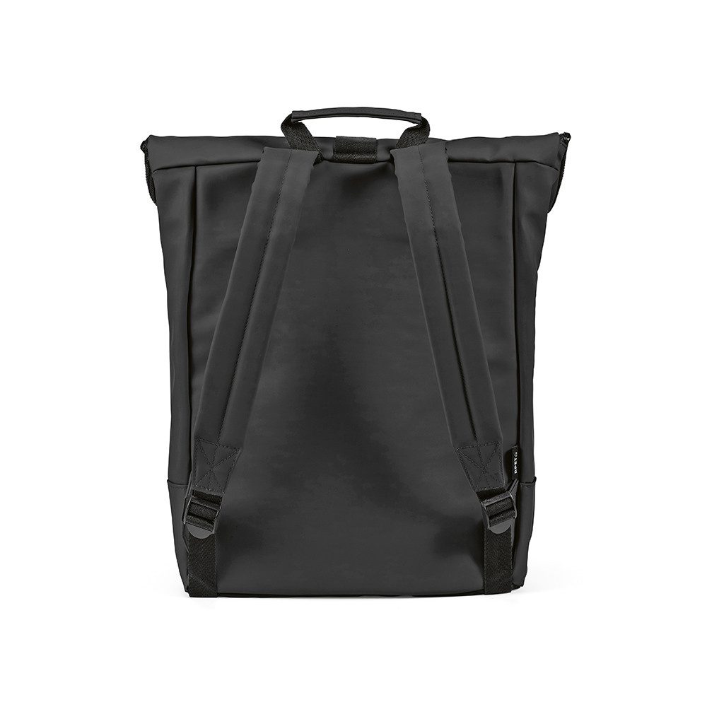 CABBEL Rucksack Rucksack 24L Laptop 17 Zoll nachhaltig rPET 0,53 kg leicht robust (Rucksack, 1-tlg., Einzelartikel), Schwarz, recyceltes Polyester, 59% rPET, 24 Liter, 30x38x10 cm, 0,53