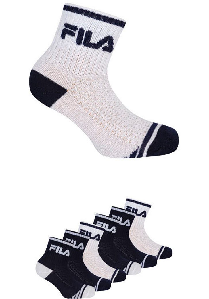Fila Kurzsocken JUNIOR BOY QUARTER SOCKS (6-Paar) mit verstärkter Ferse und Spitze